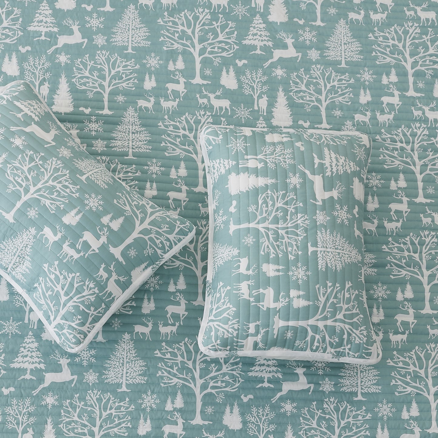3 Piece Lodge Woods Quilt - Winter Solstice Collection