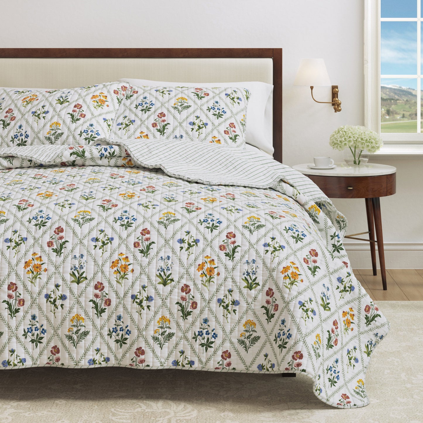 Floral Lattice Quilt Set - Floral Lattice Collection