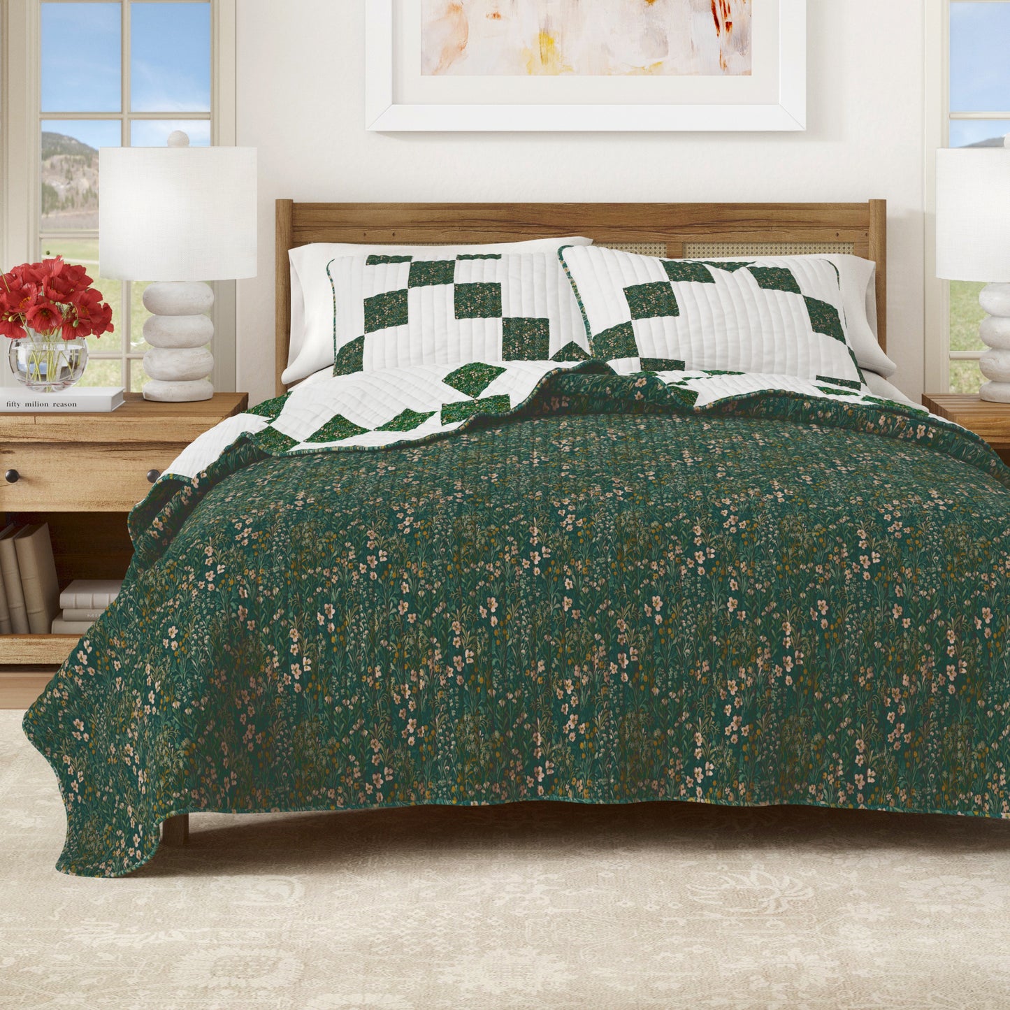 Patchwork Star Quilt Set - Garden Star Collection