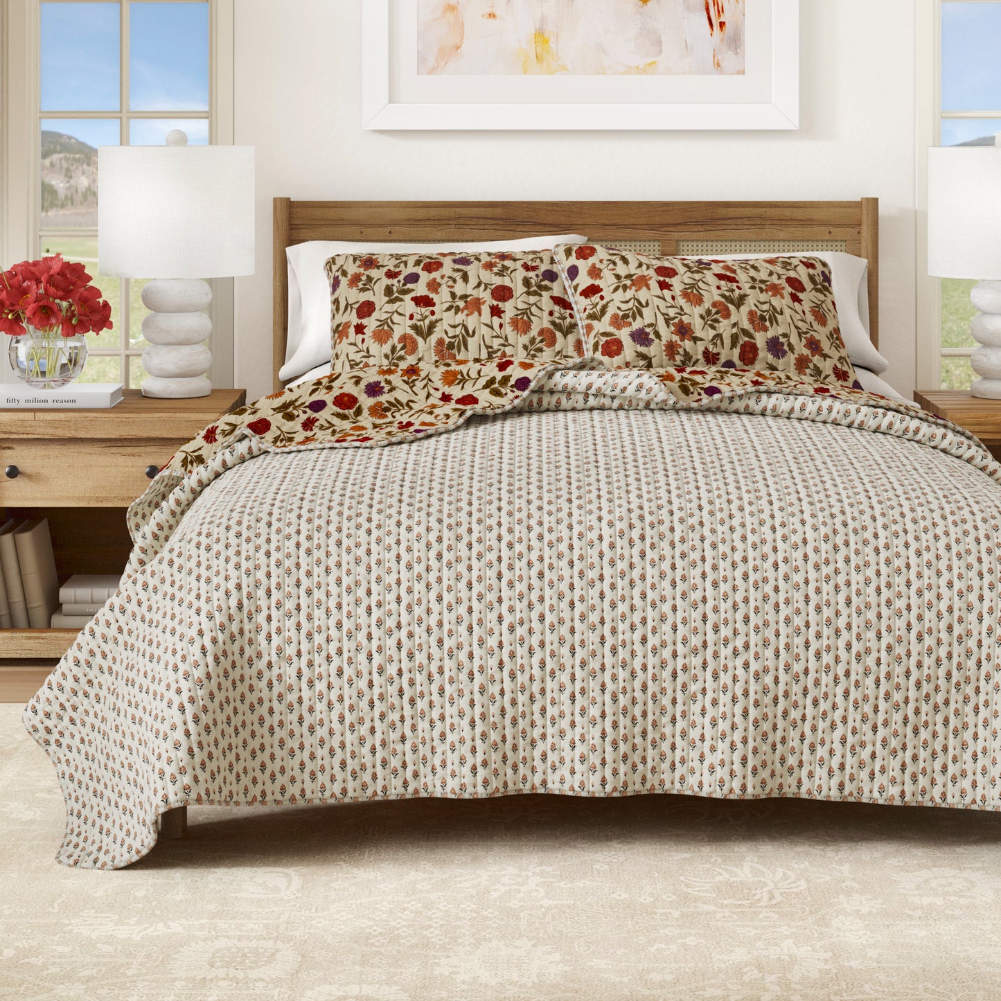 Heritage Floral Quilt Set