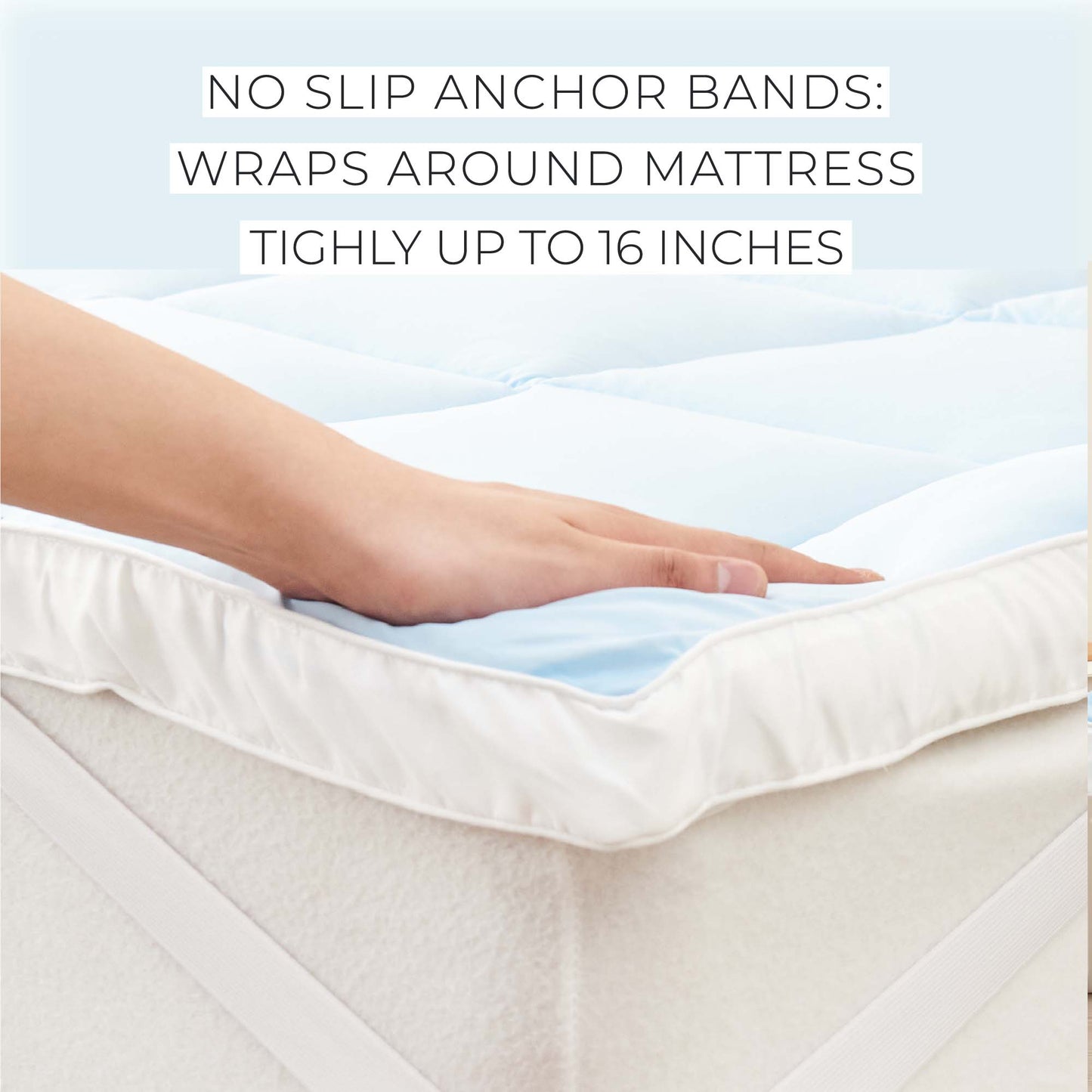 2 Inch Thick Cooling Mattress Pad - Finley Collection