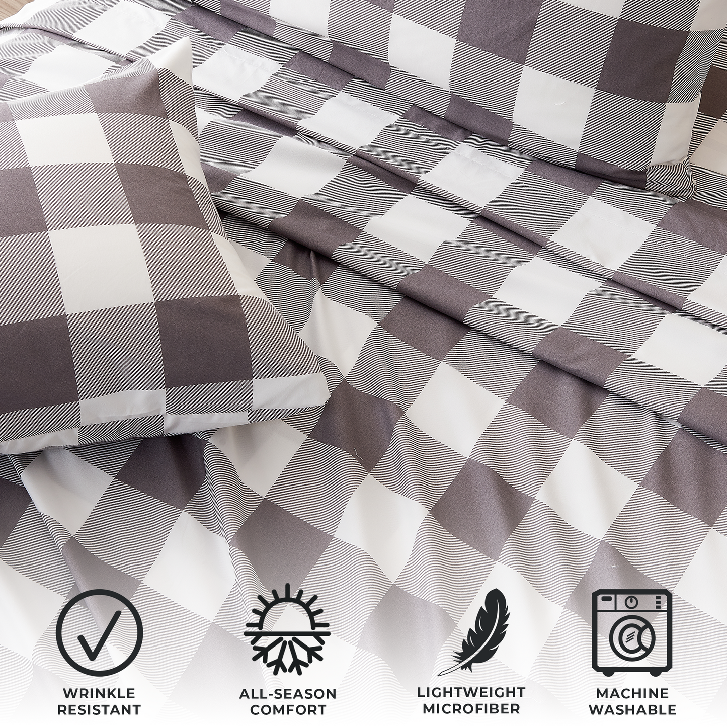 4 Piece Microfiber Sheet Set - Baylor Collection