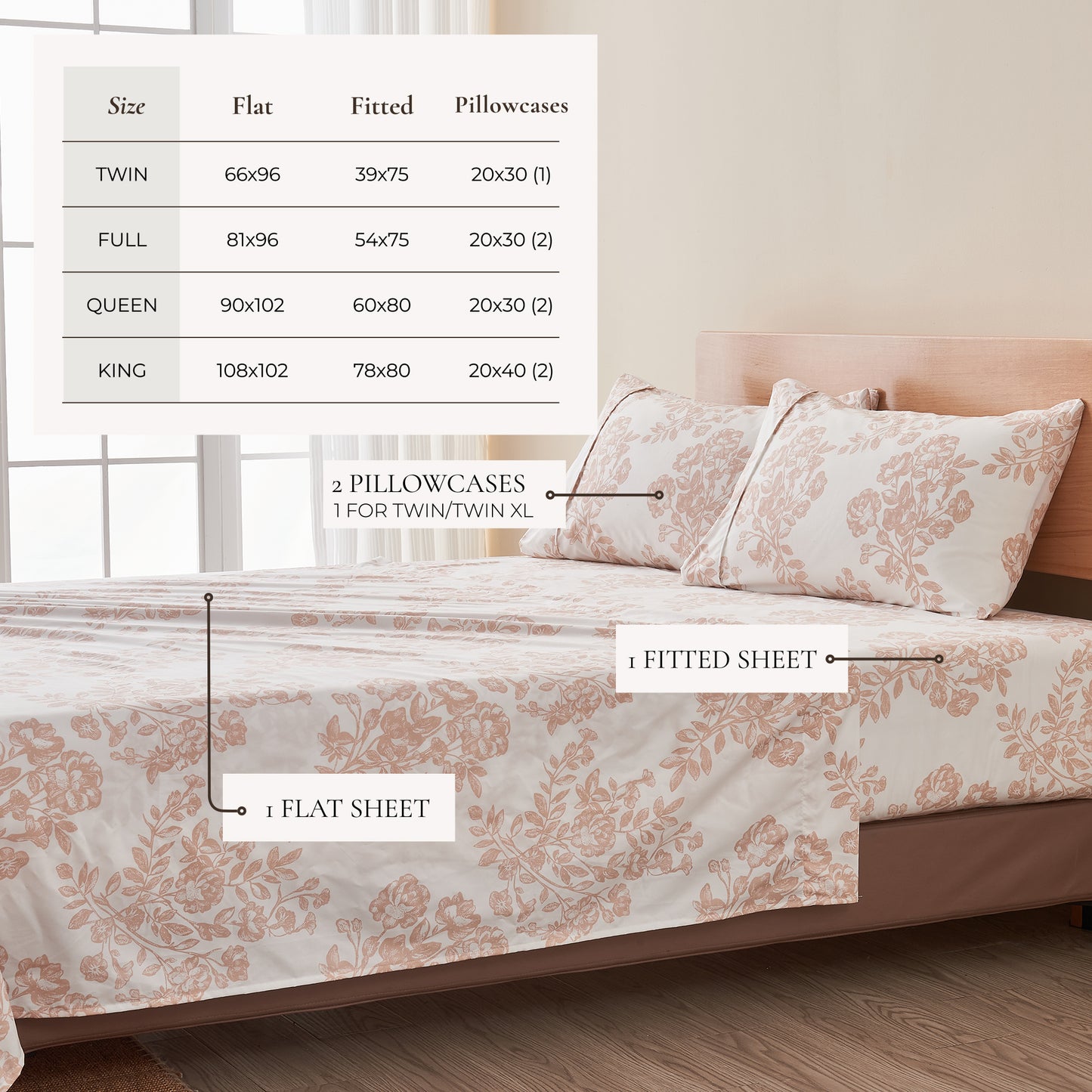 4 Piece Microfiber Sheet Set - Baylor Collection
