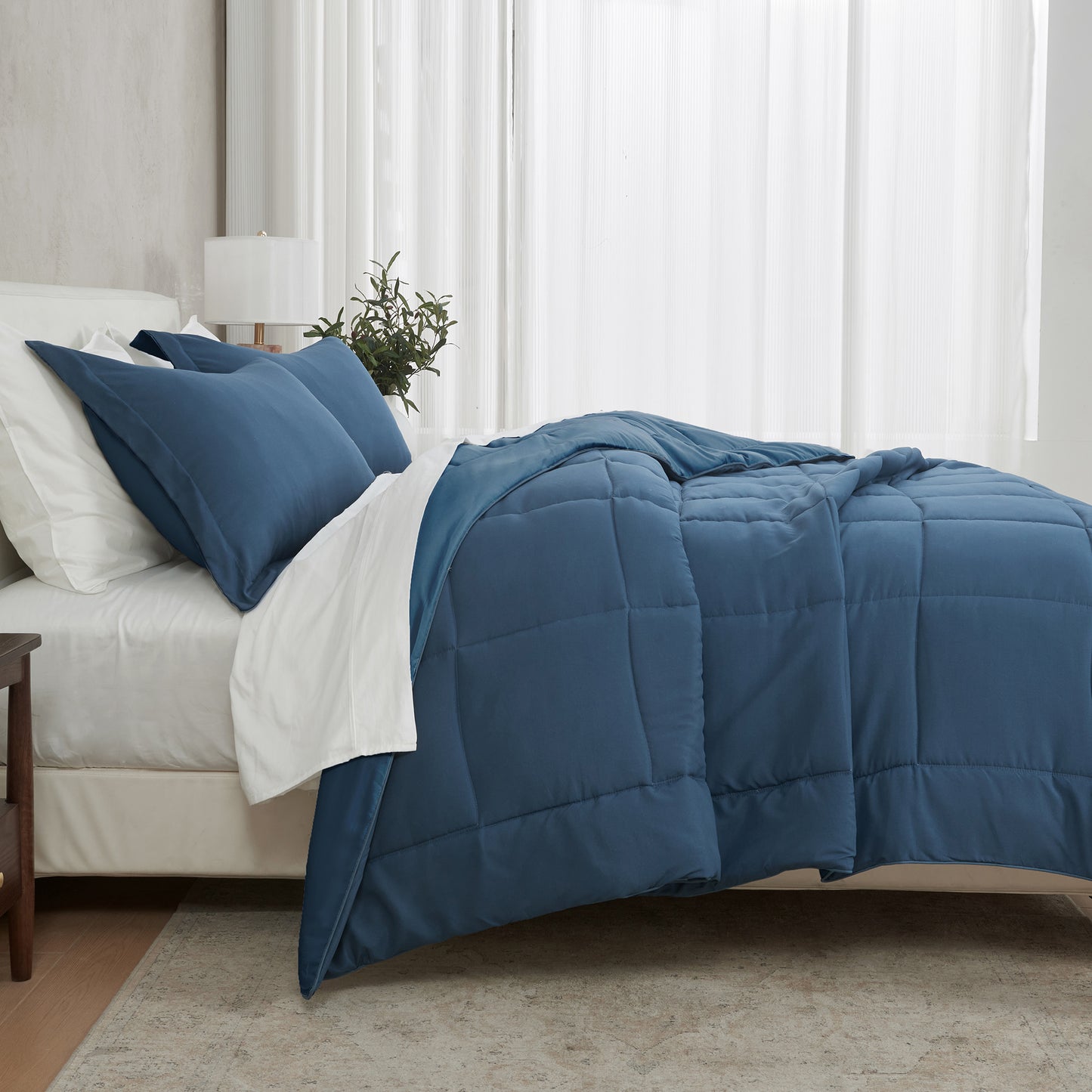 Reversible Christmas Comforter and Sham Set - Holiday / Lodge Odette Collection