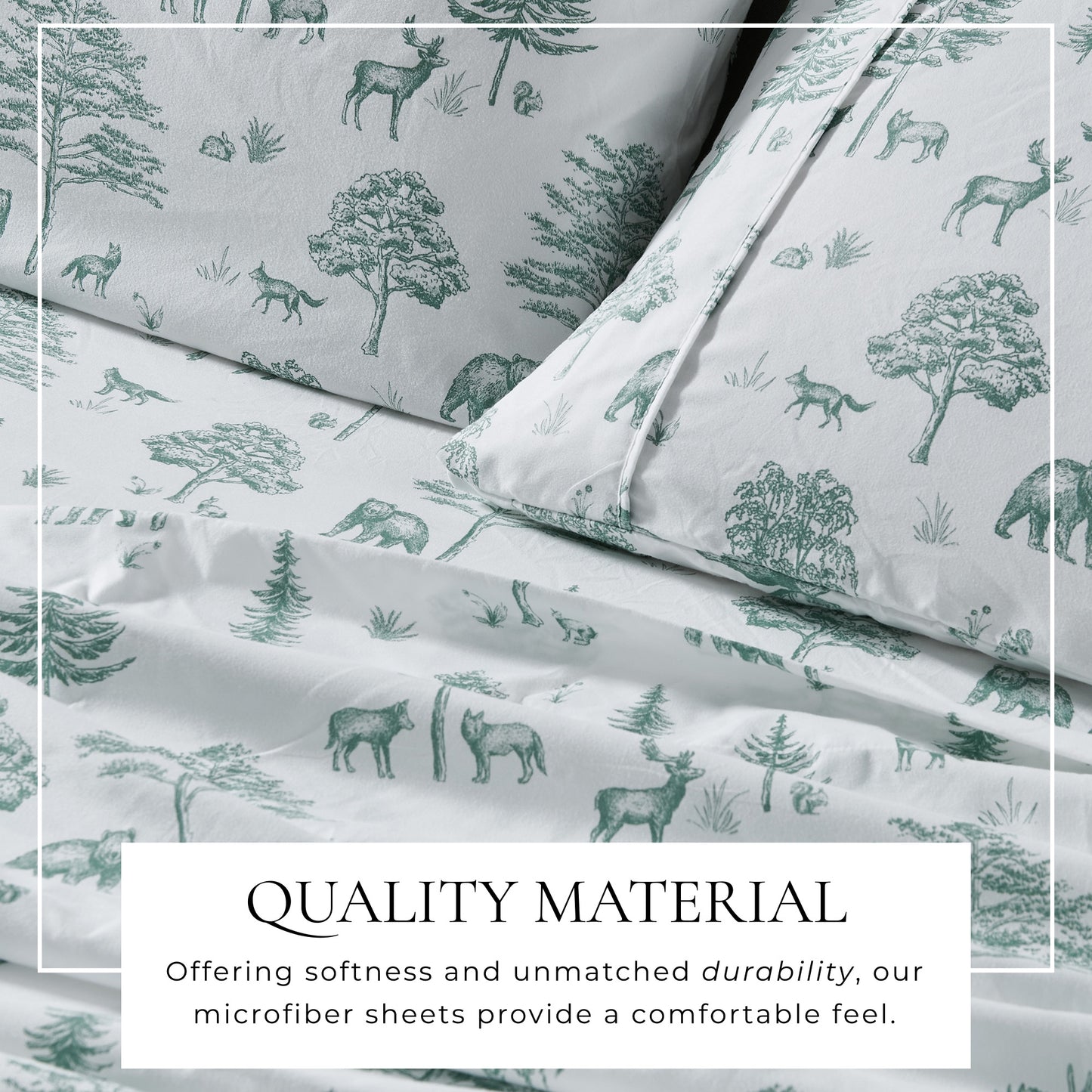 4-Piece Lodge Microfiber Sheet - Mountain Ridge Collection