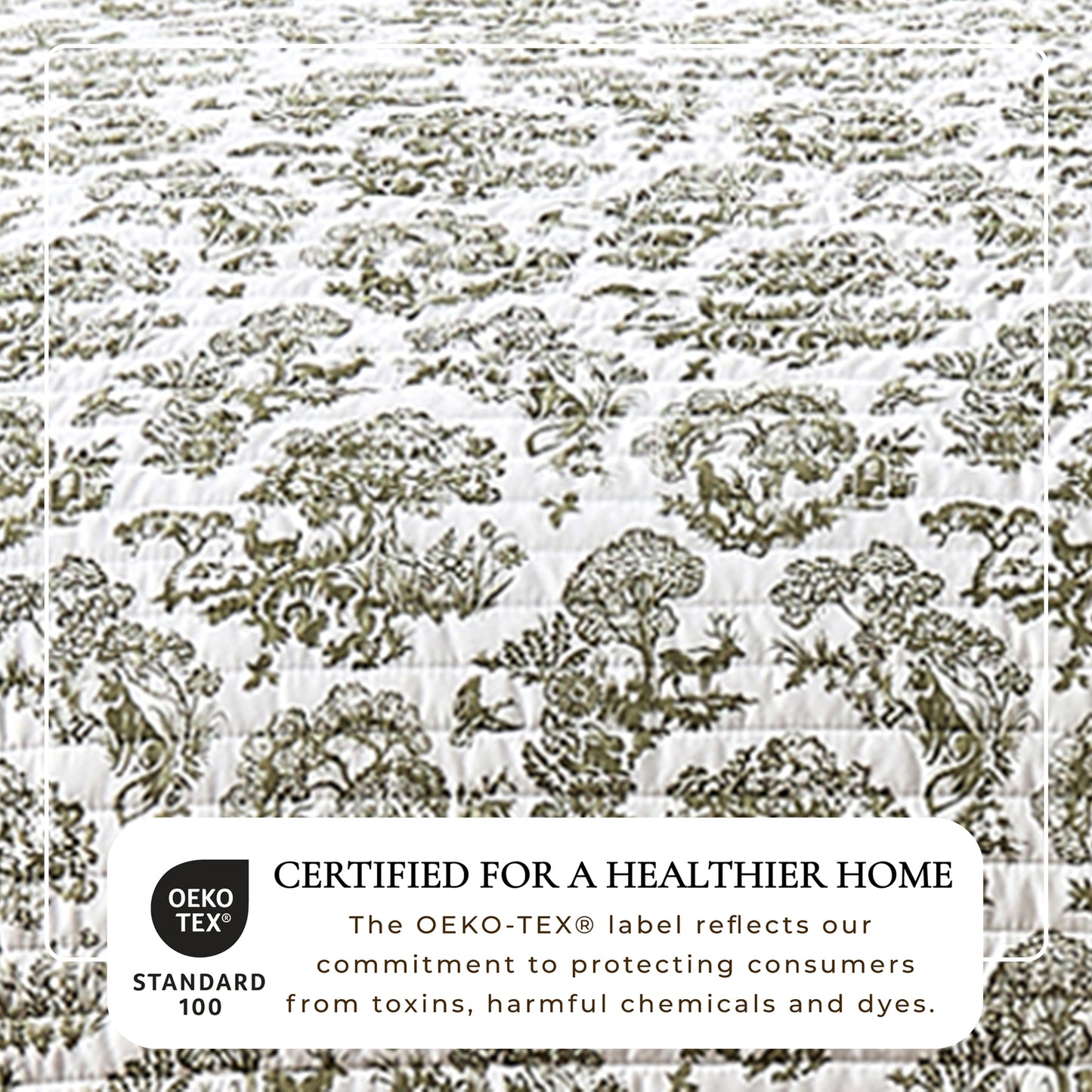 Woodland Toile Holiday Quilt Set