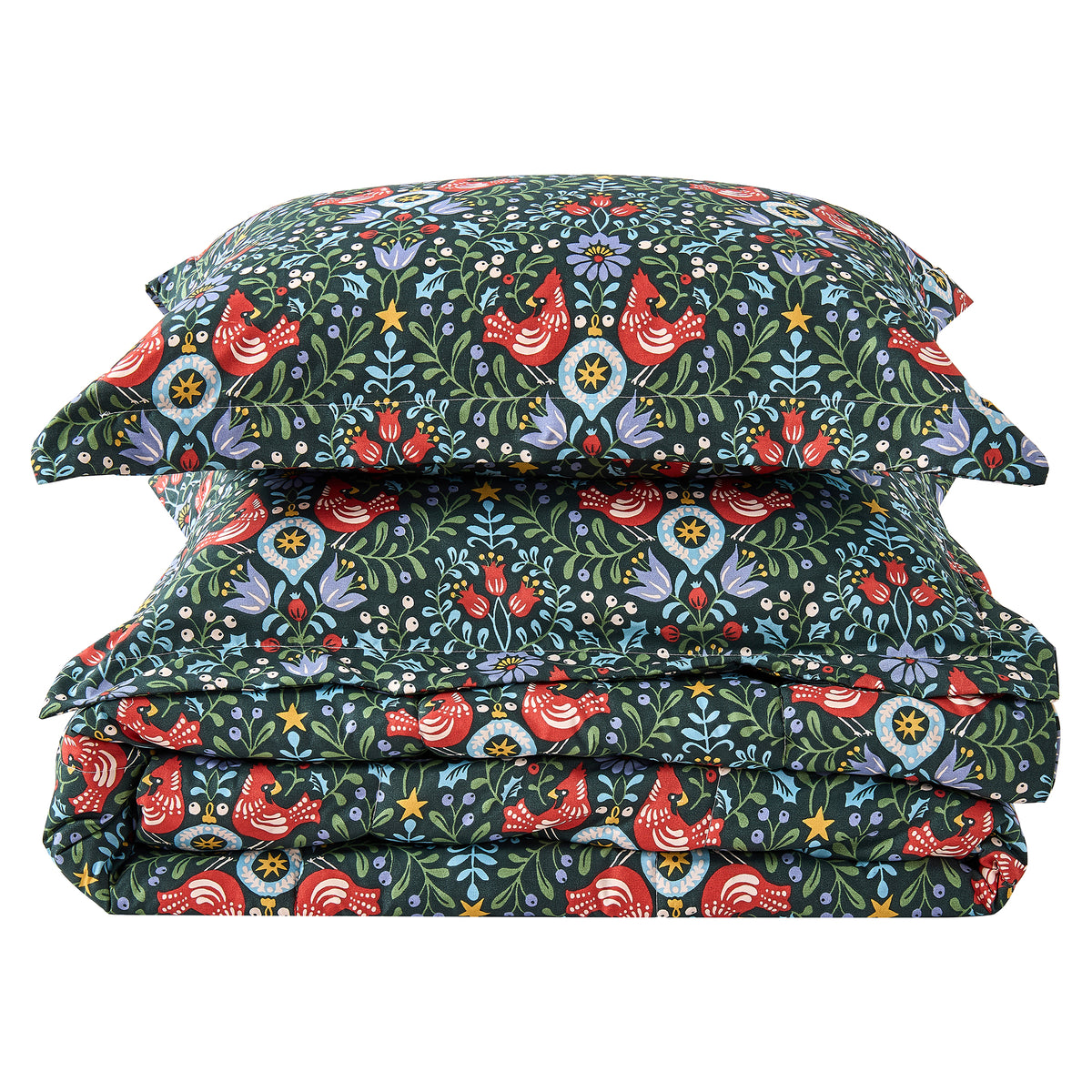 Reversible Christmas Comforter and Sham Set - Holiday / Lodge Odette Collection
