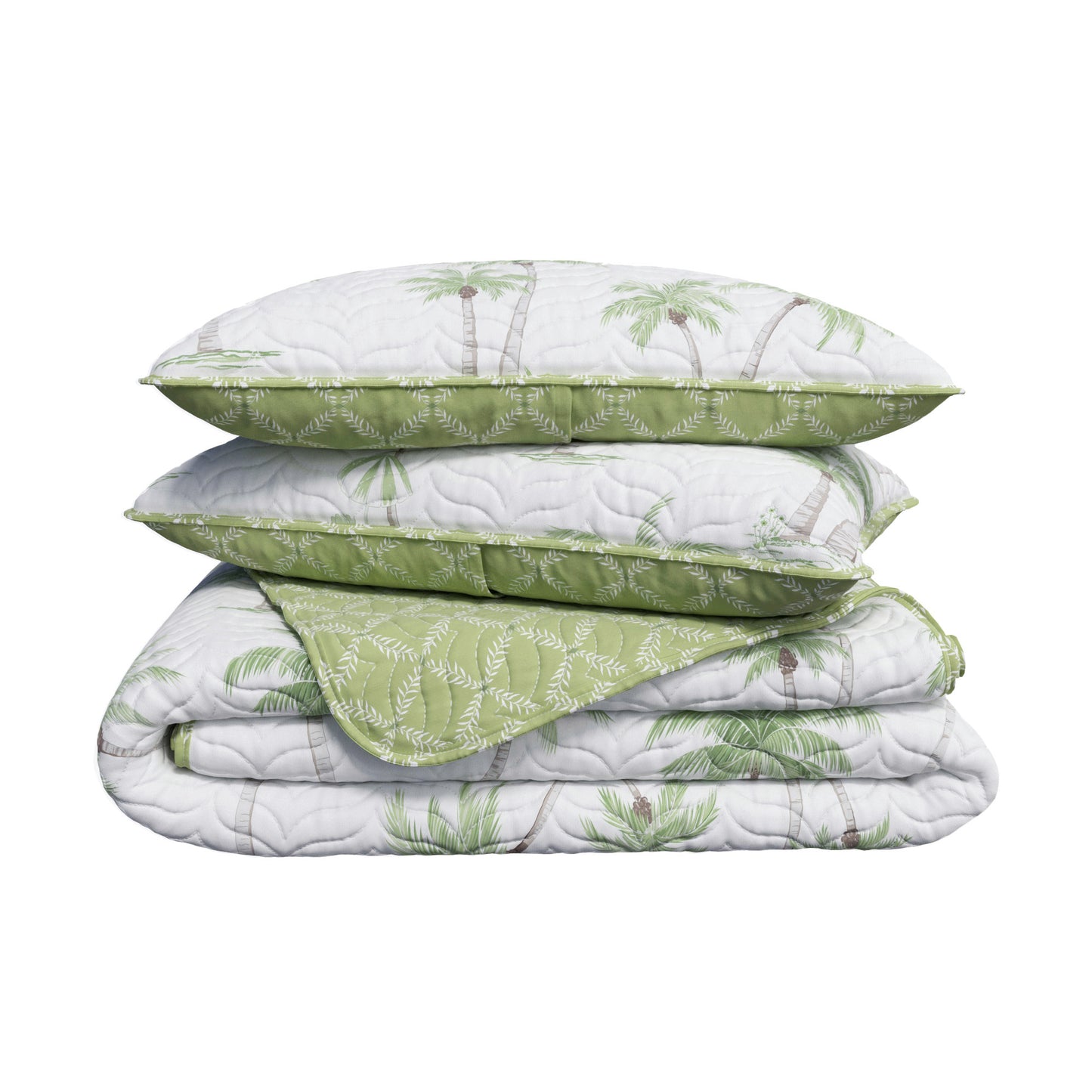 West Palm Trees Coastal Quilt Set - Coronado Collection