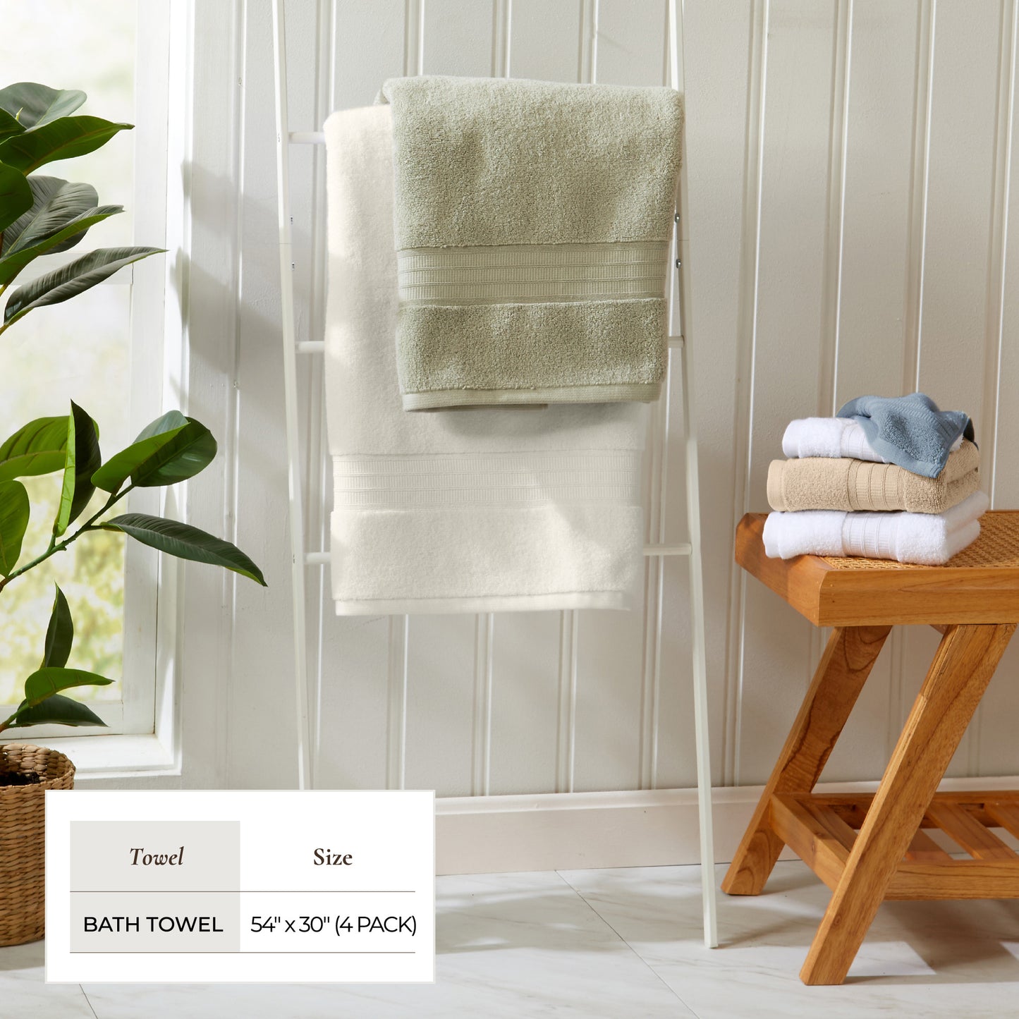 100% Cotton Premium Bath Towel Set - Chiara Collection