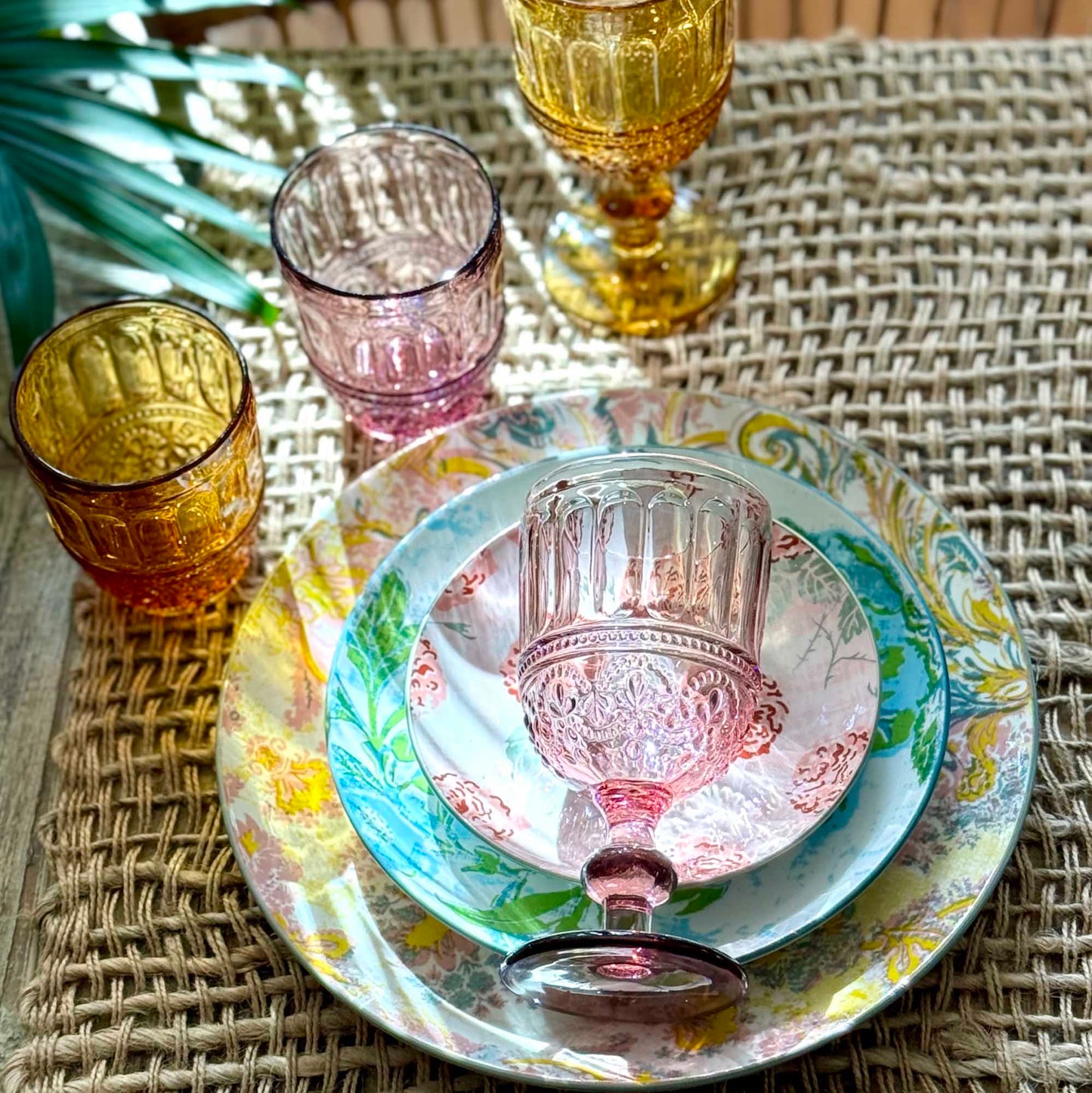 Patina Vie Maison Assorted Drinking Glass 10 oz, Set of 4