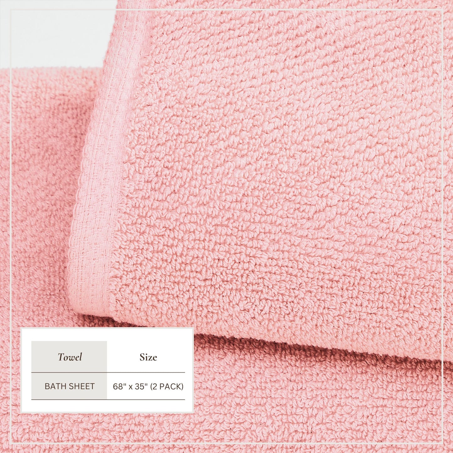 Cotton Textured Bath Towel Set - Acacia Collection