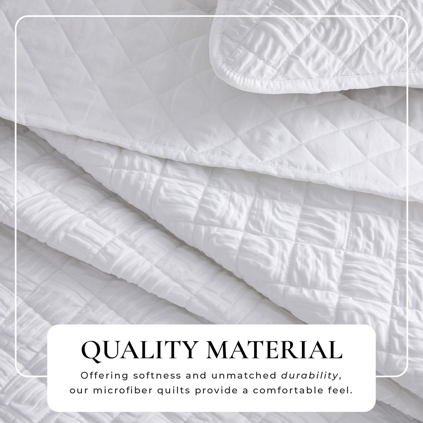 Diamond Embossed Quilt Set - Diamond Microsculpt Collection