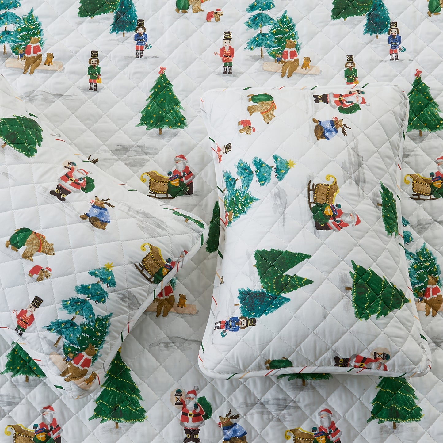 3 Piece Christmas Quilt - Mittens Collection