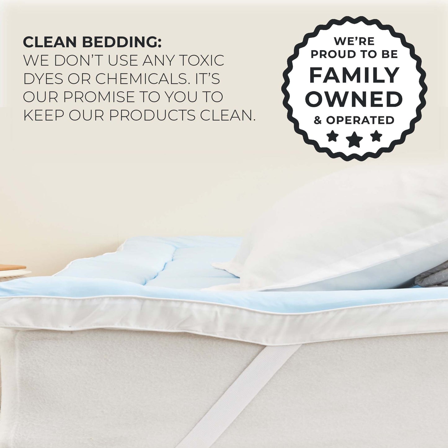 2 Inch Thick Cooling Mattress Pad - Finley Collection
