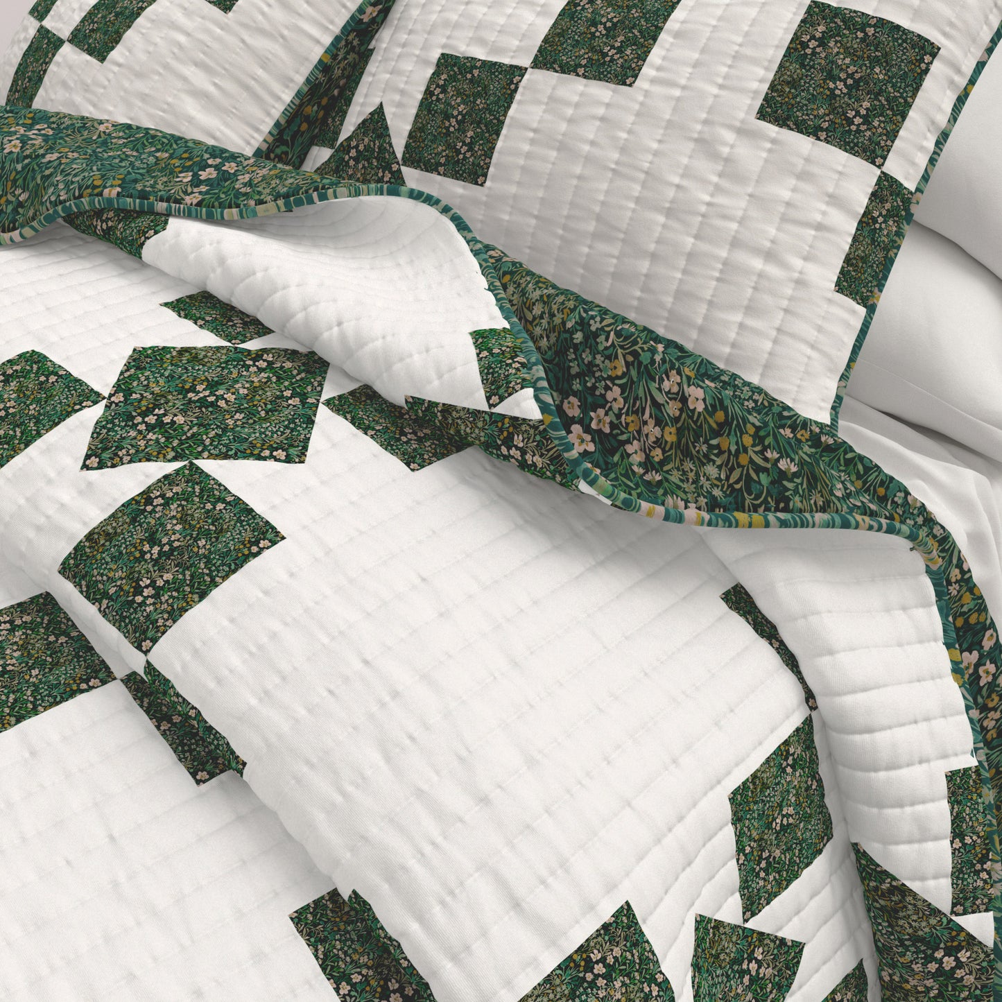 Patchwork Star Quilt Set - Garden Star Collection