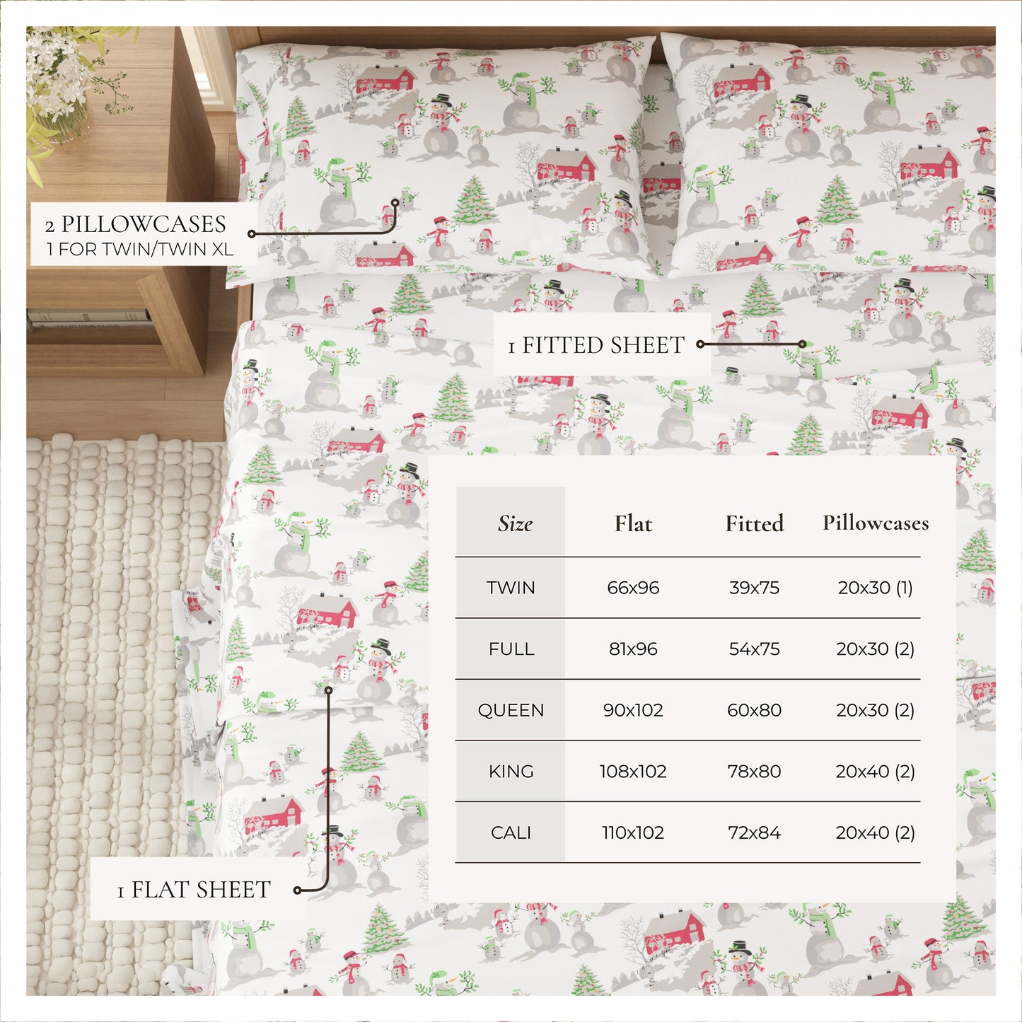 4-Piece Turkish Cotton Flannel Sheet - Stratton Collection