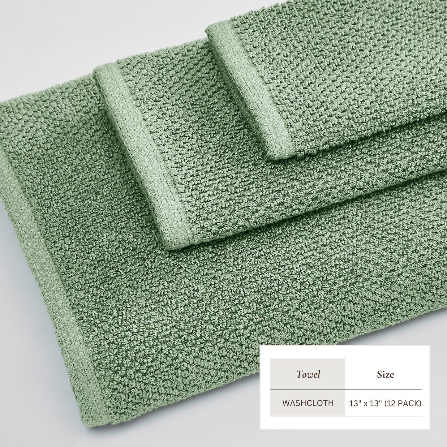 Cotton Textured Bath Towel Set - Acacia Collection