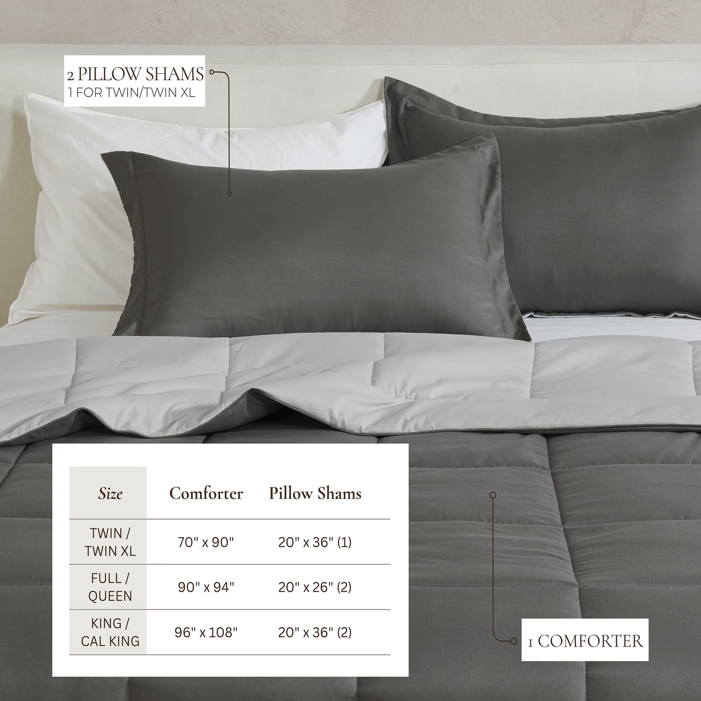 Reversible Christmas Comforter and Sham Set - Holiday / Lodge Odette Collection