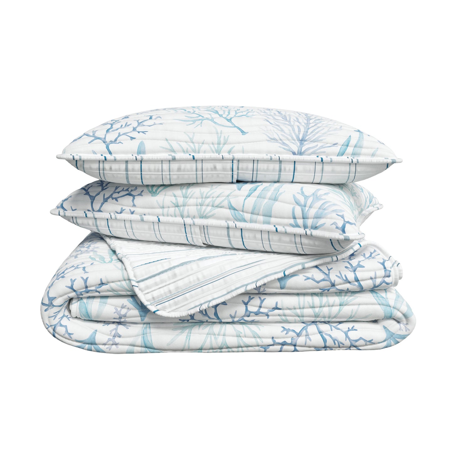Blue Coral Quilt - Amelia Island