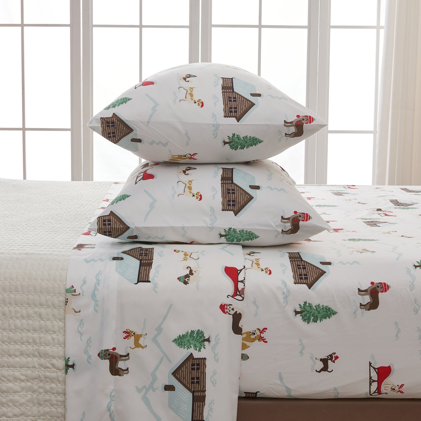 4-Piece Lodge Microfiber Sheet - Mountain Ridge Collection