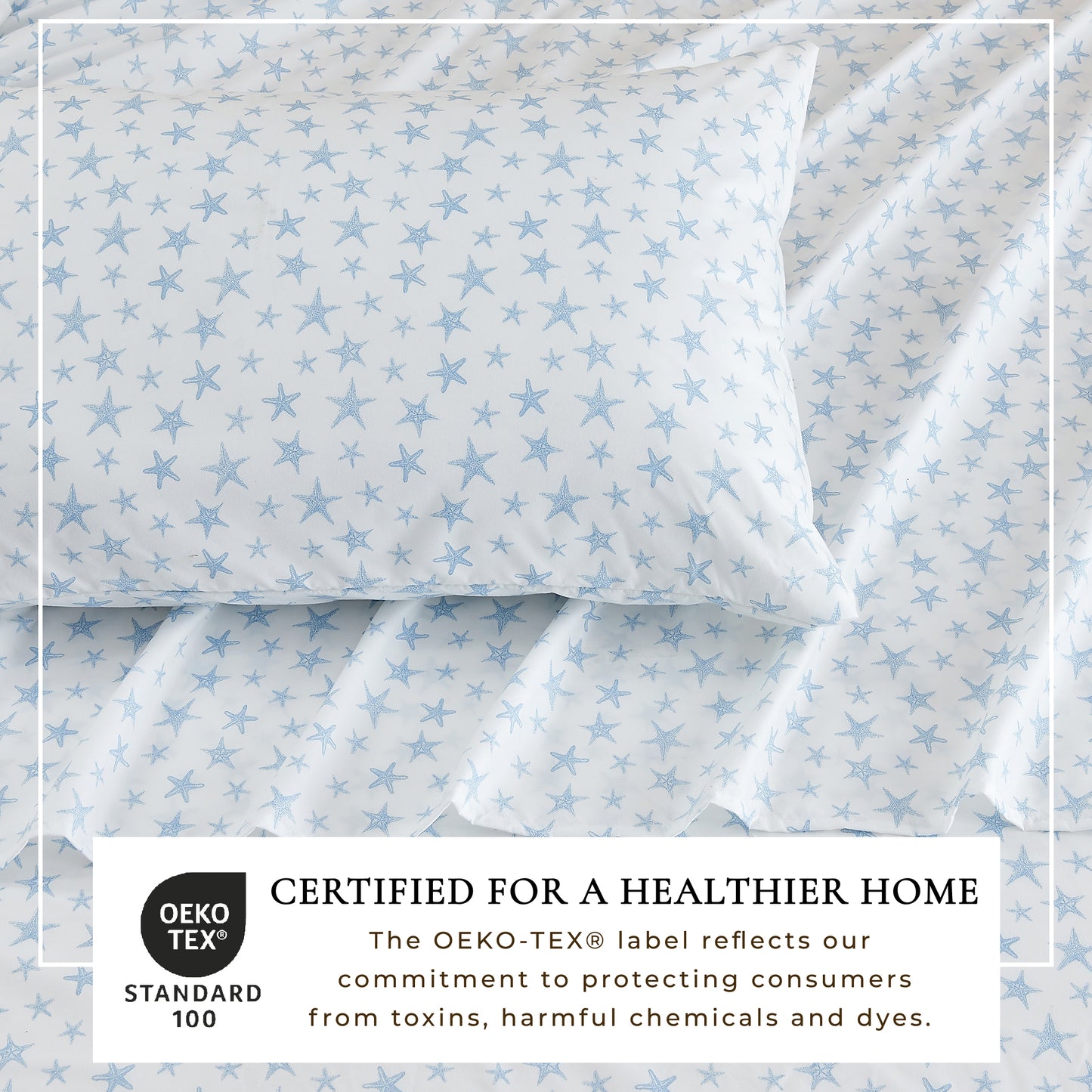 4-Piece Coastal Microfiber Sheet - Newport Collection