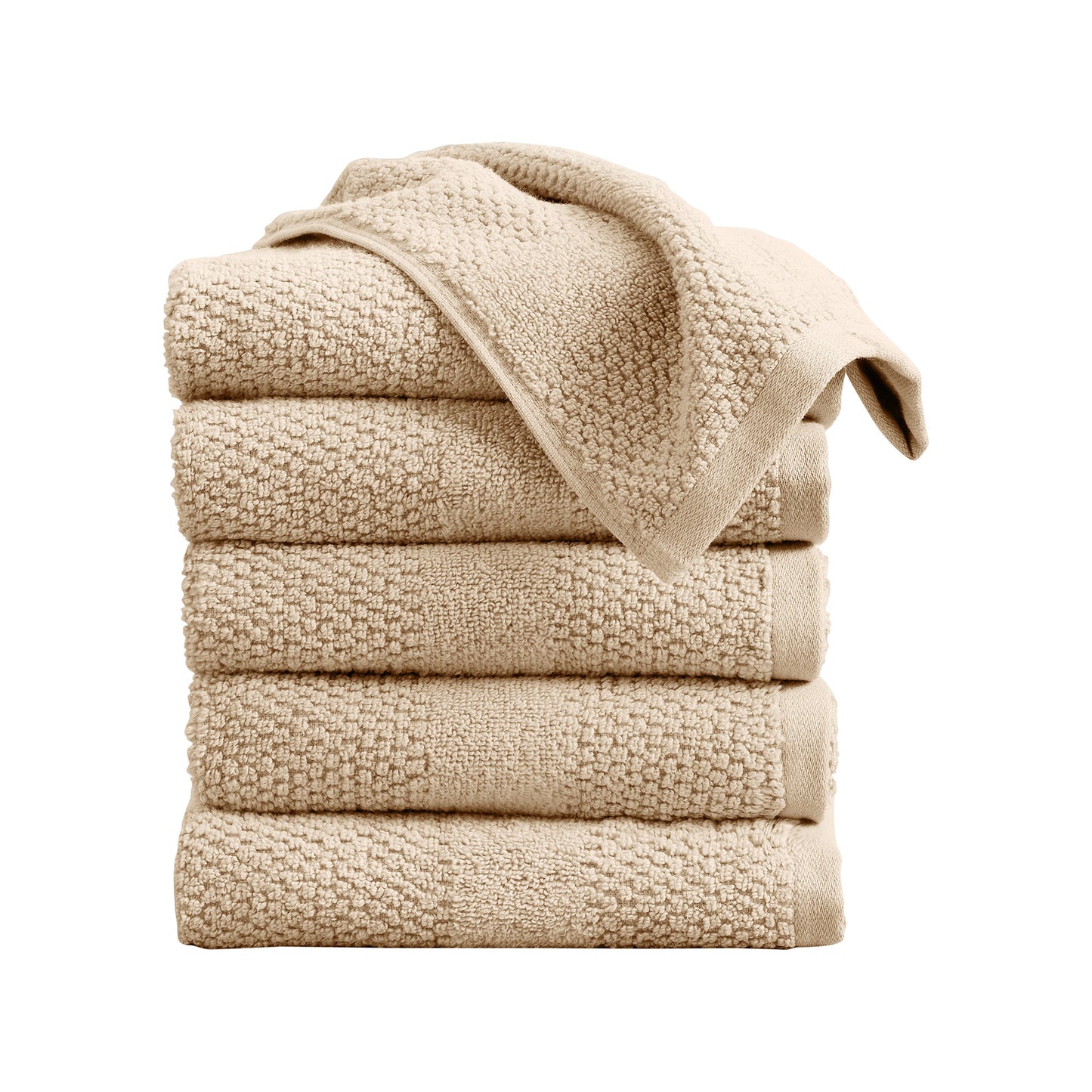 100% Cotton Woven Texture Bath Towel Set - Marbella Collection
