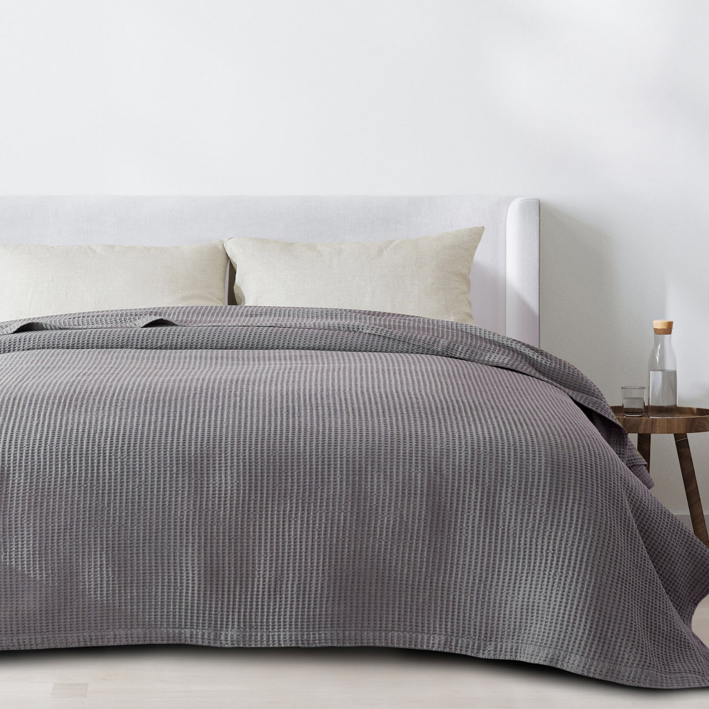 100% Cotton Waffle Weave Blanket - Mikala Collection