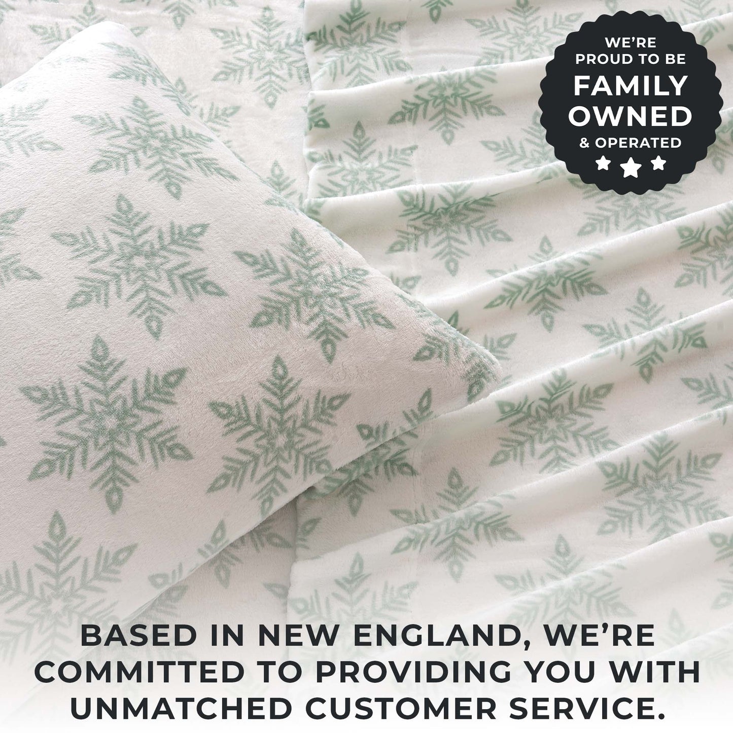 4-Piece Winter Printed Plush Sheet - Velvet Luxe Collection