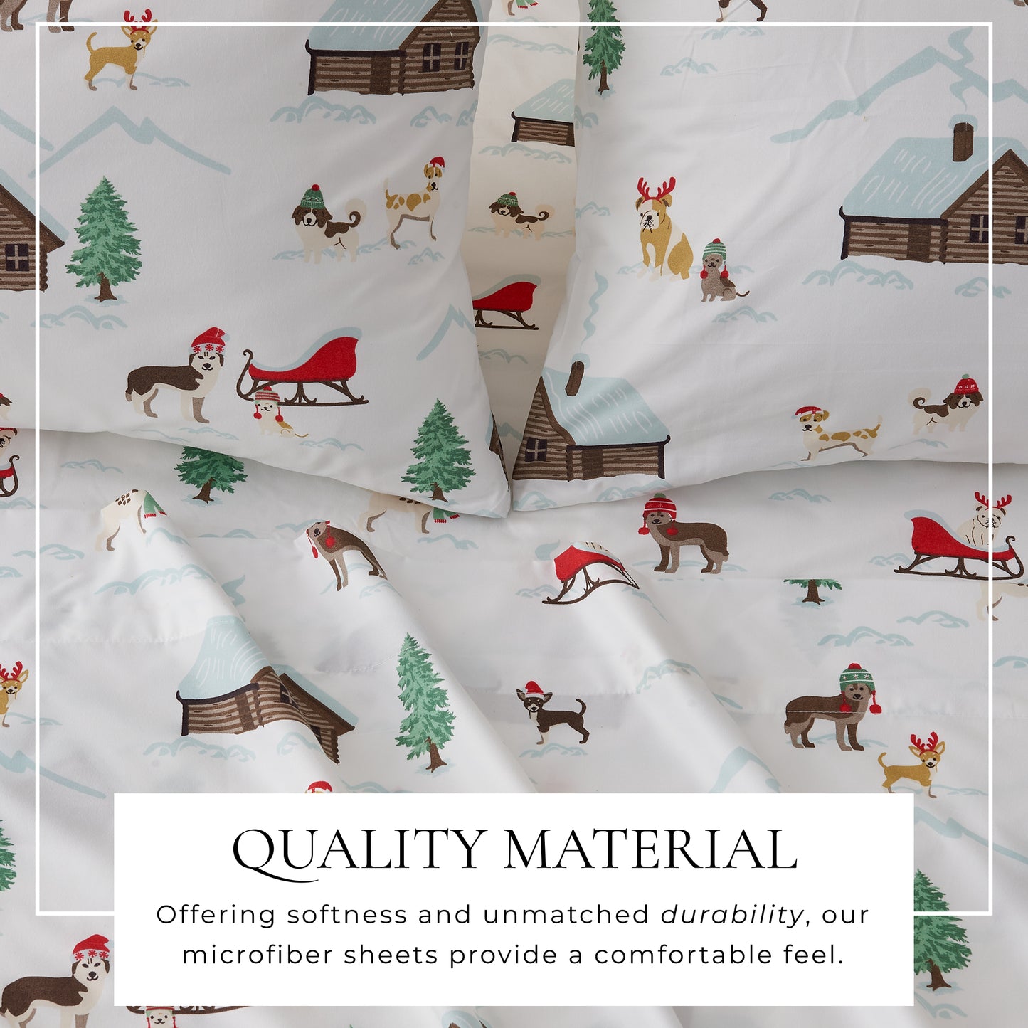 4-Piece Lodge Microfiber Sheet - Mountain Ridge Collection