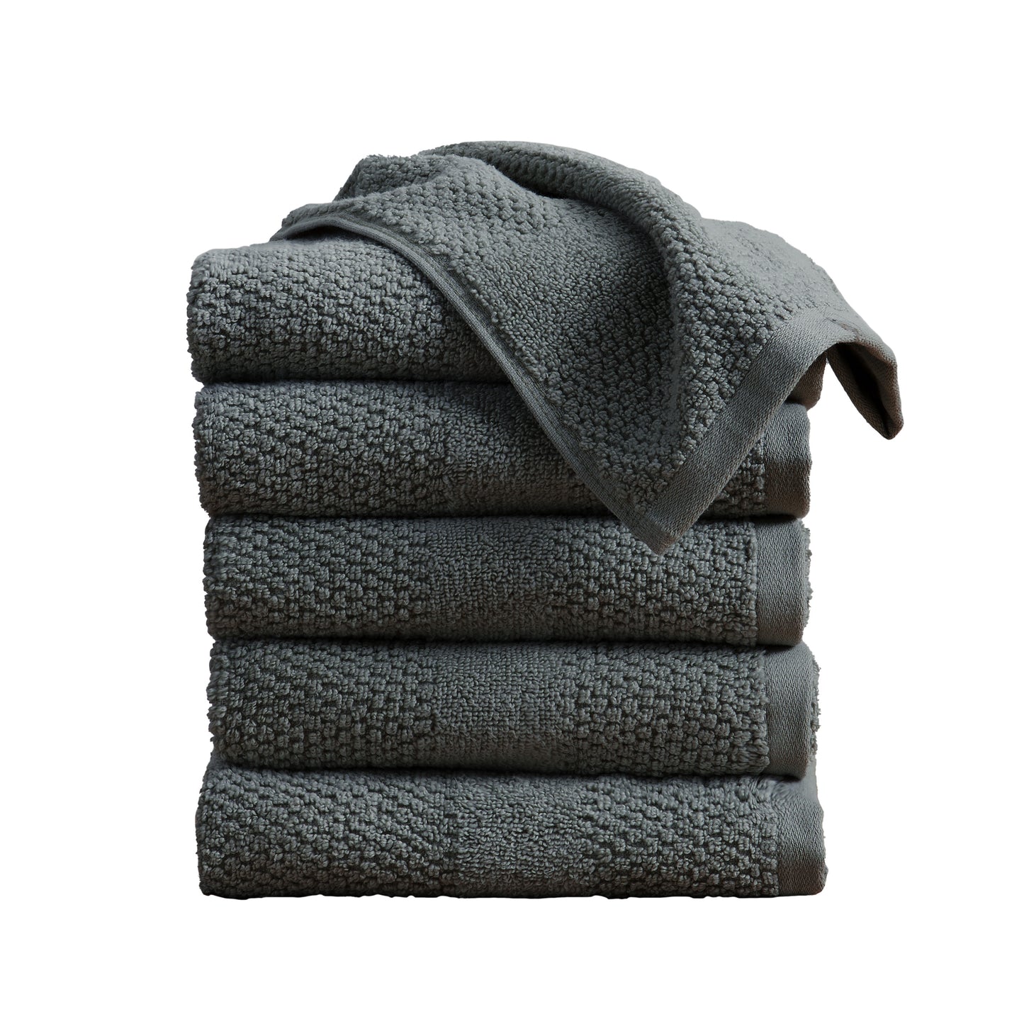 100% Cotton Woven Texture Bath Towel Set - Marbella Collection