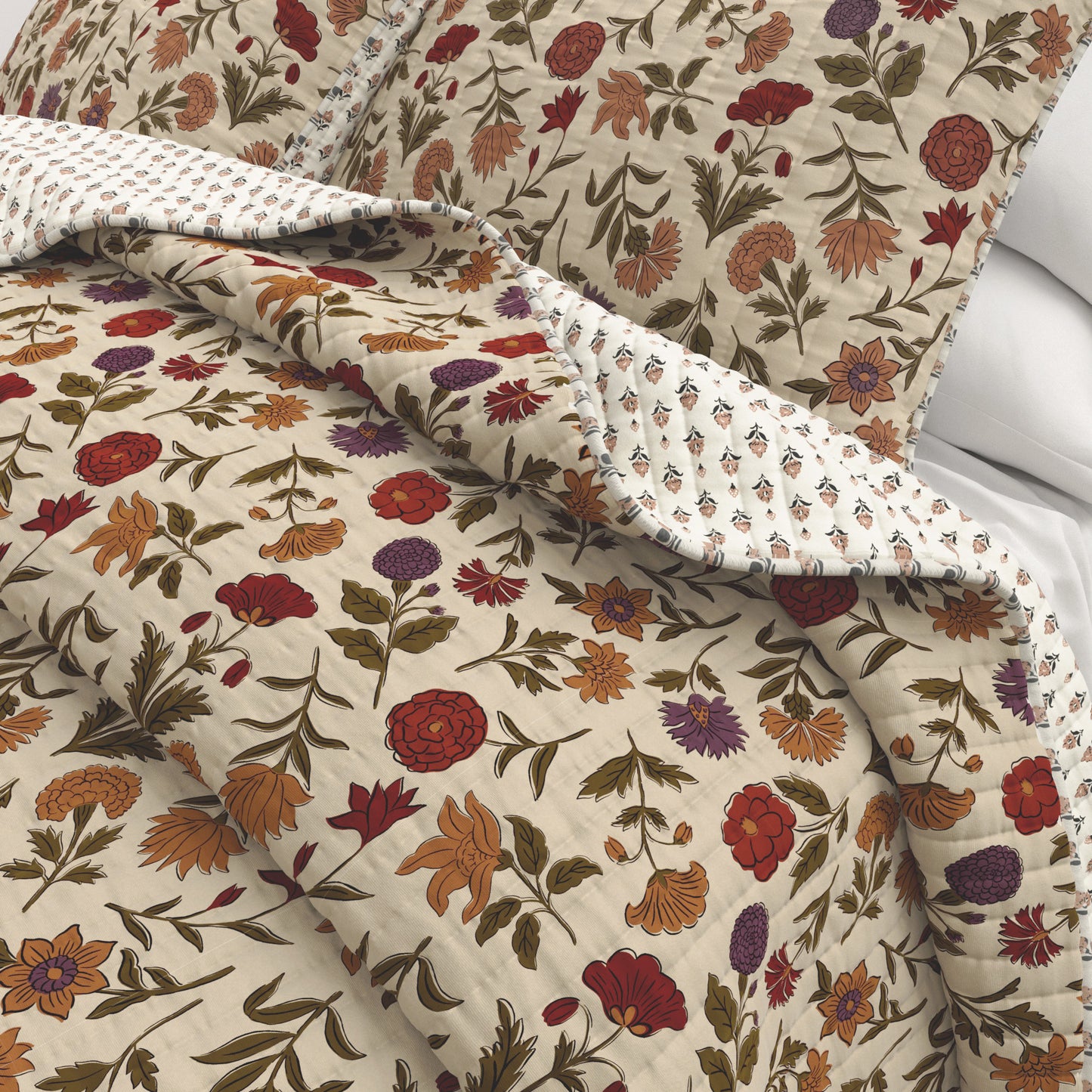 Heritage Floral Quilt Set
