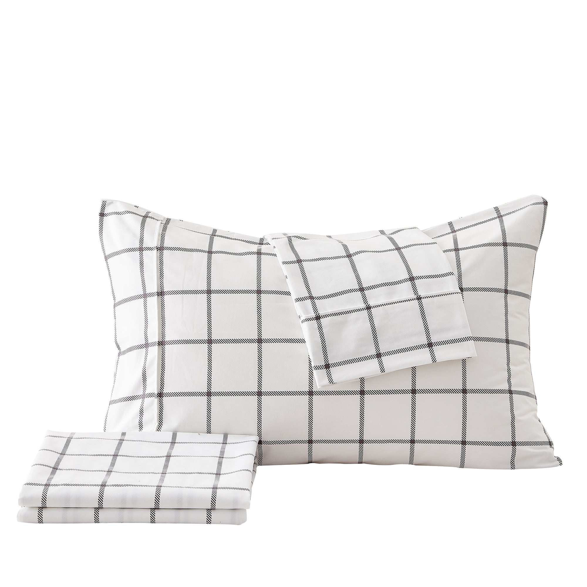 4 Piece Printed Microfiber Sheet Set | Baylor Collection by Great Bay ...