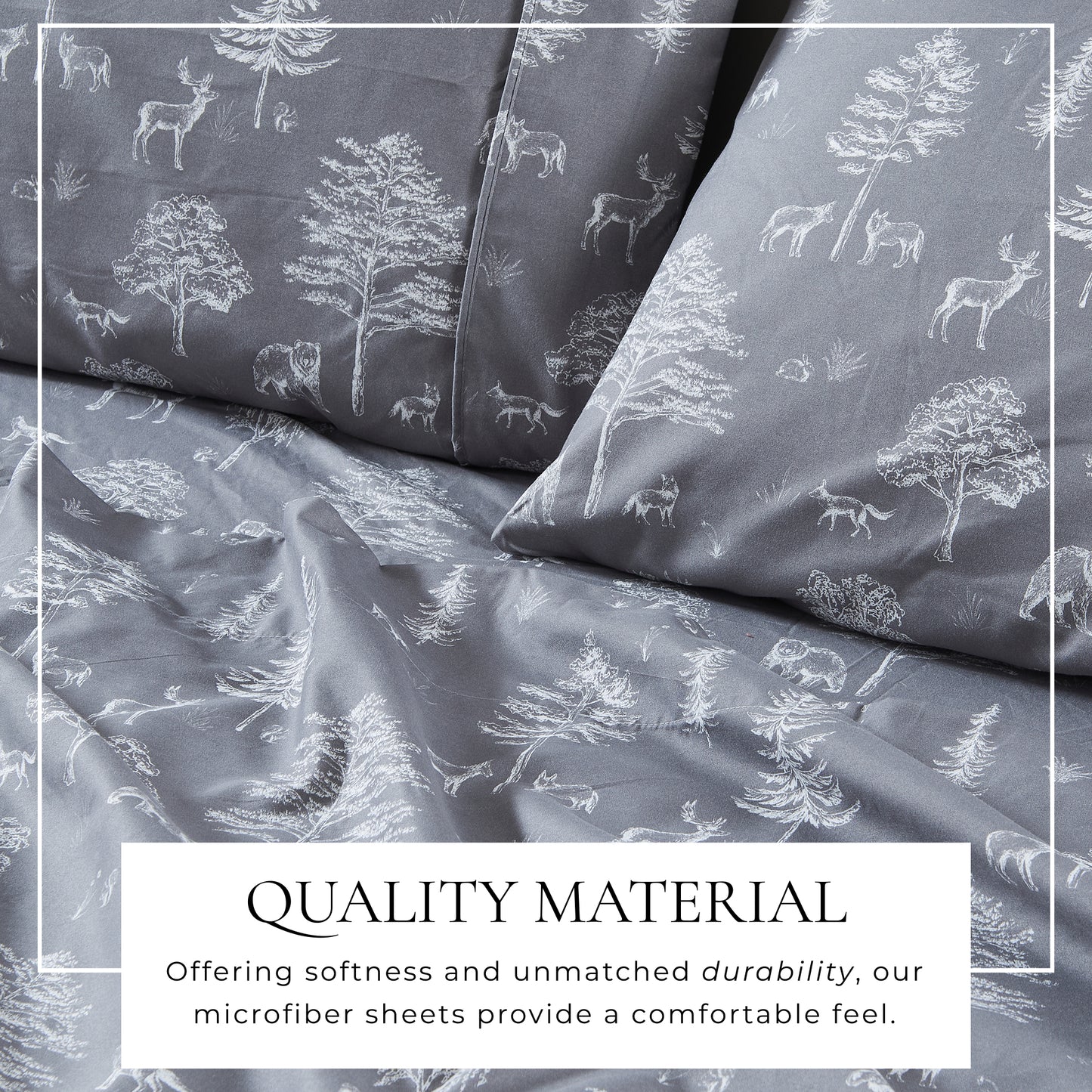 4-Piece Lodge Microfiber Sheet - Mountain Ridge Collection