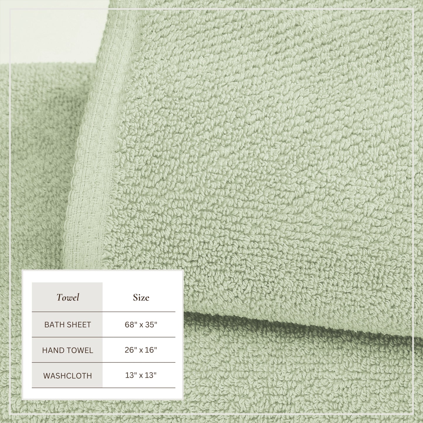 Cotton Textured Bath Towel Set - Acacia Collection
