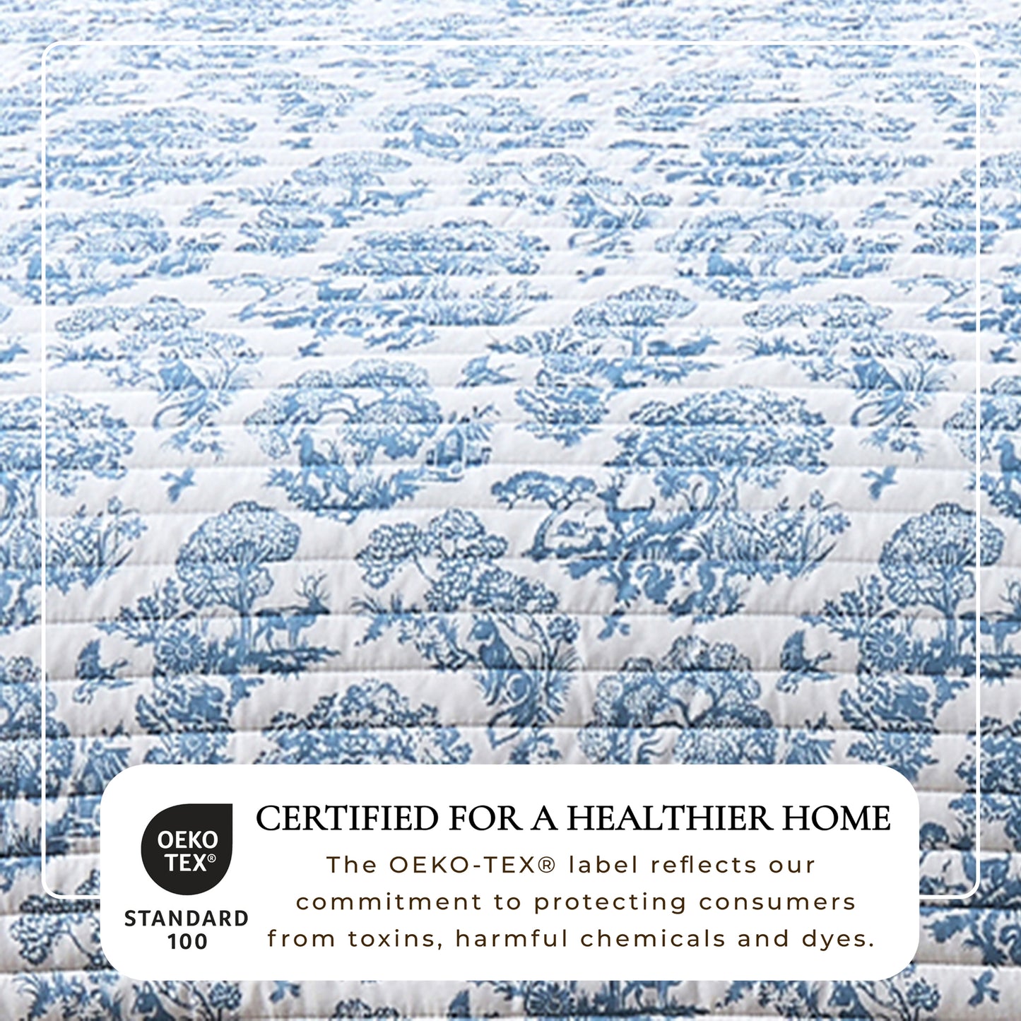 Woodland Toile Holiday Quilt Set
