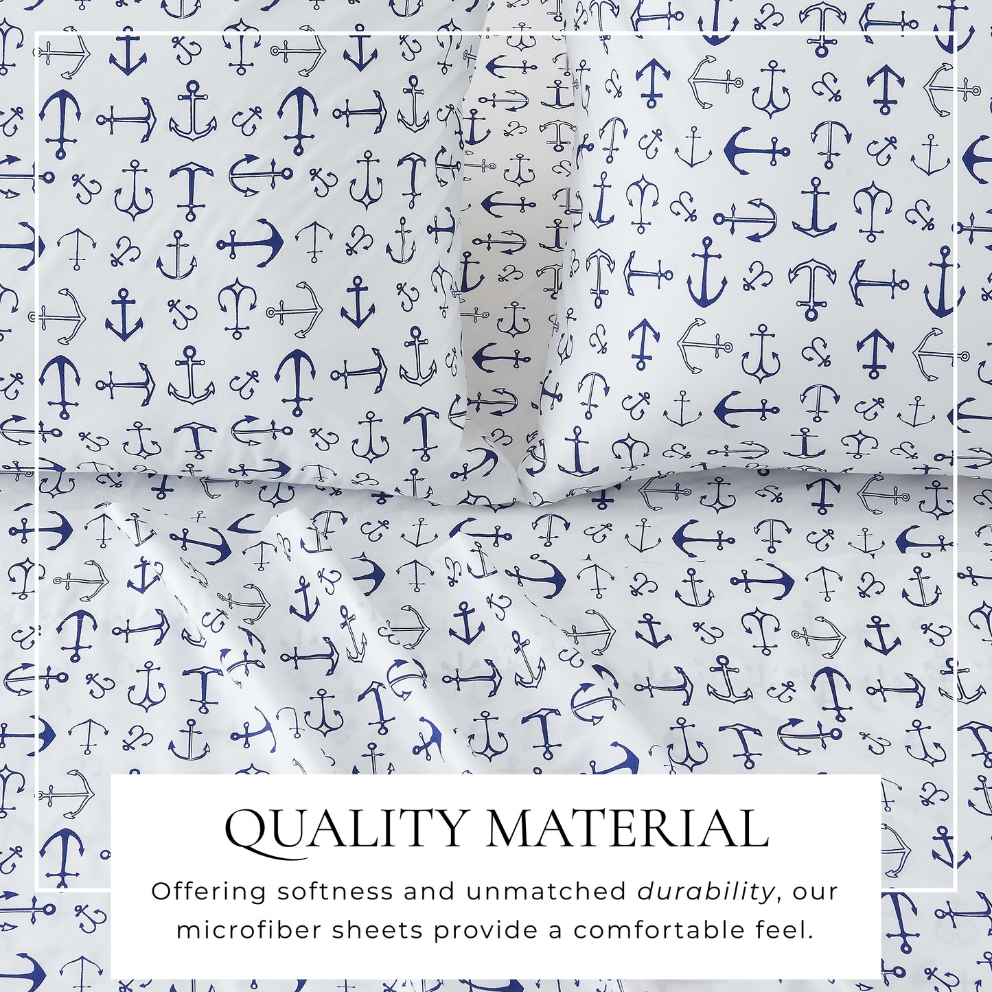 4-Piece Coastal Microfiber Sheet - Newport Collection