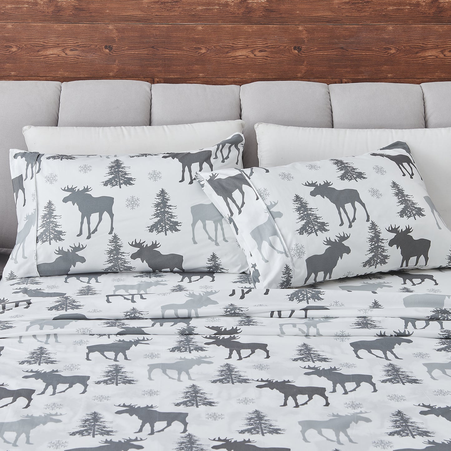 4-Piece Lodge Microfiber Sheet - Mountain Ridge Collection