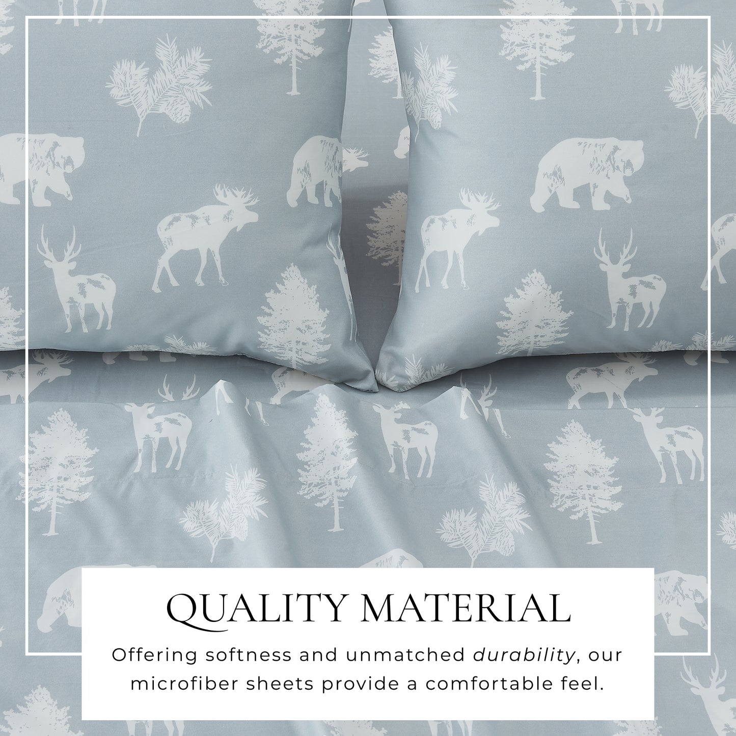 4-Piece Lodge Microfiber Sheet - Mountain Ridge Collection