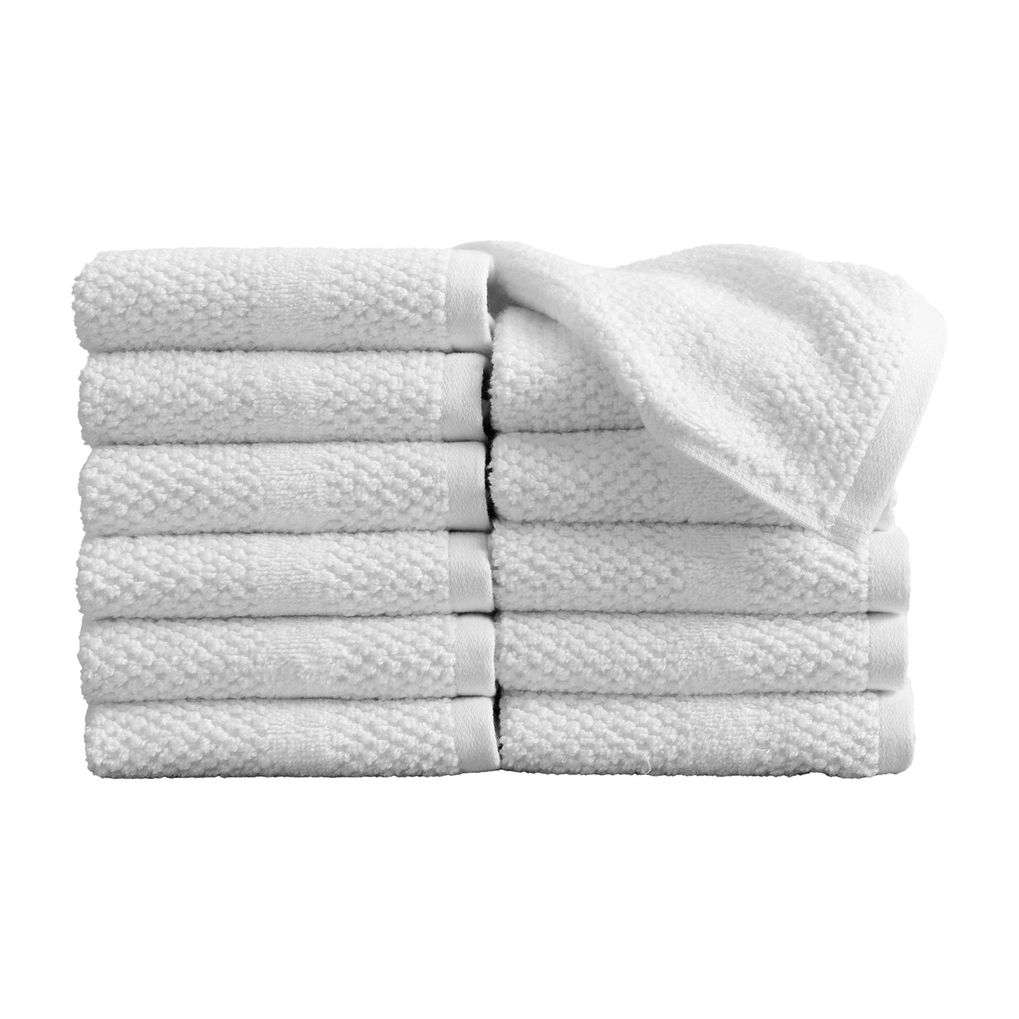100% Cotton Woven Texture Bath Towel Set - Marbella Collection