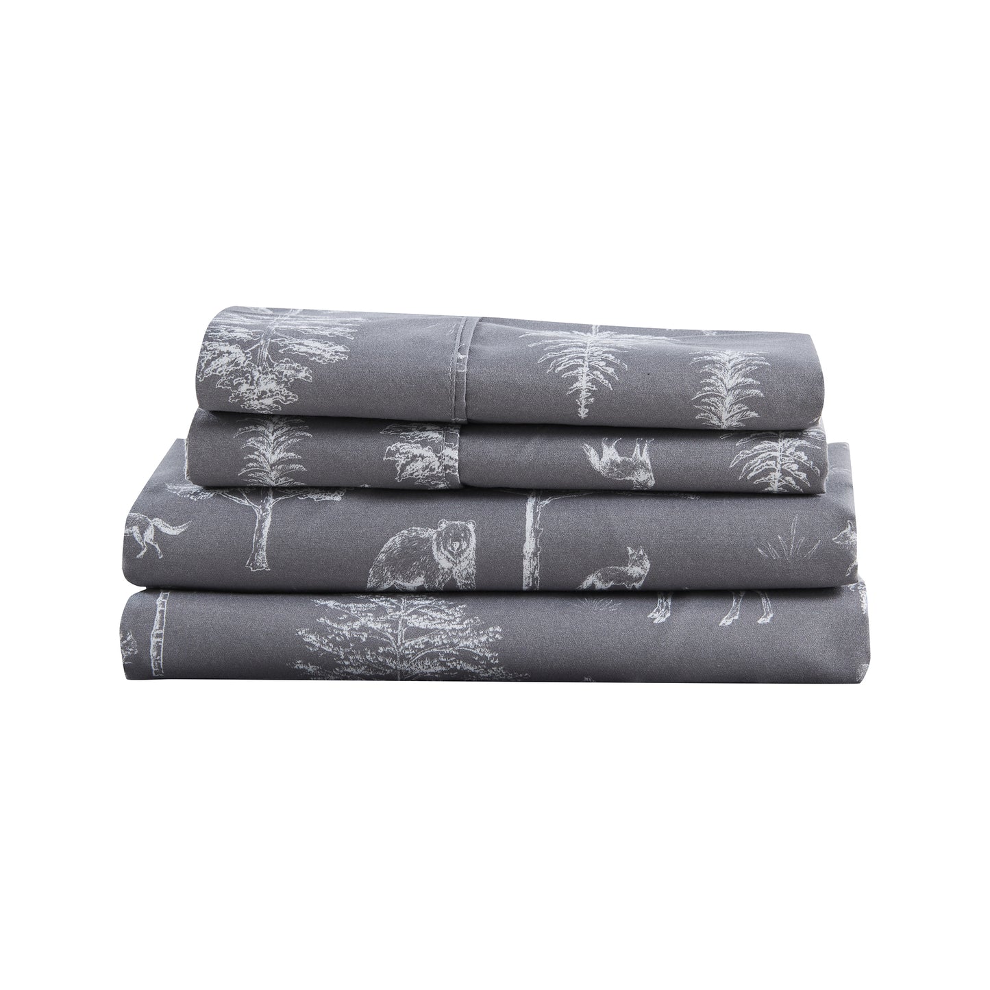 4-Piece Lodge Microfiber Sheet - Mountain Ridge Collection