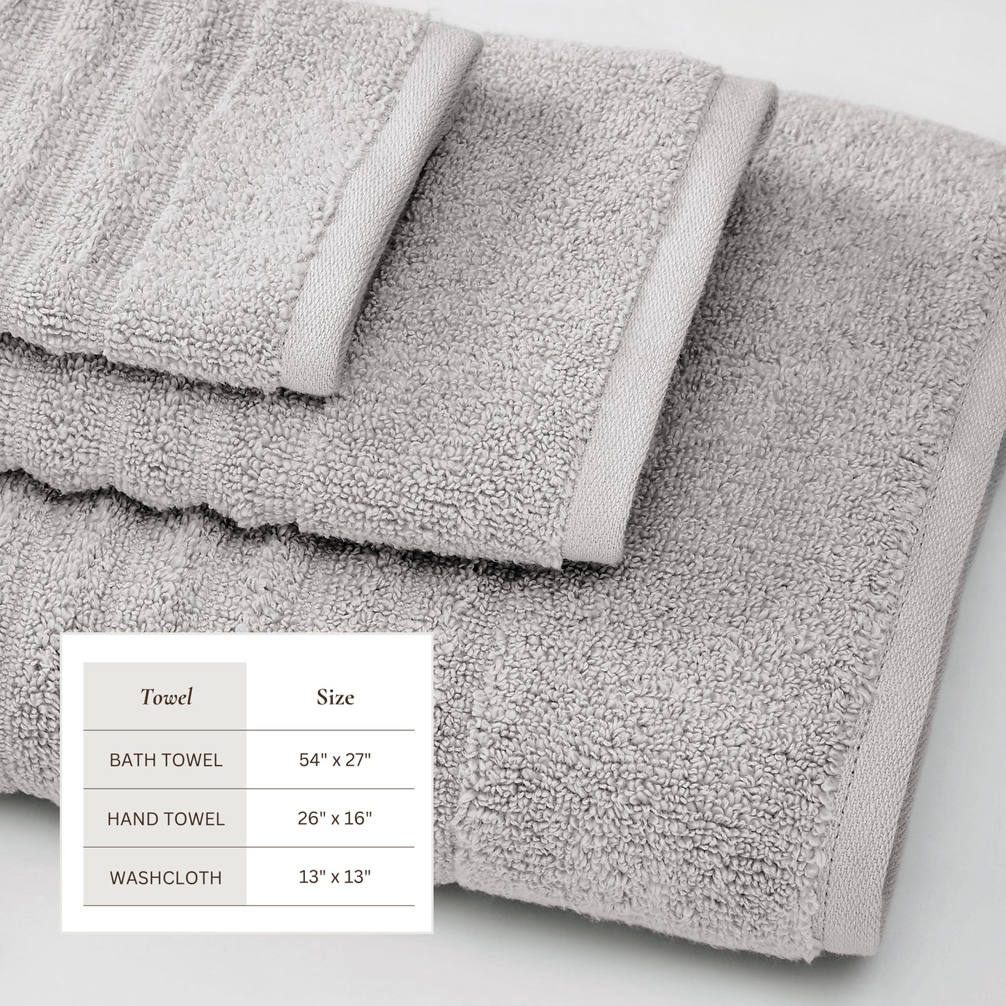 Luxury Combed Cotton Bath Towel Set - Karina Collection