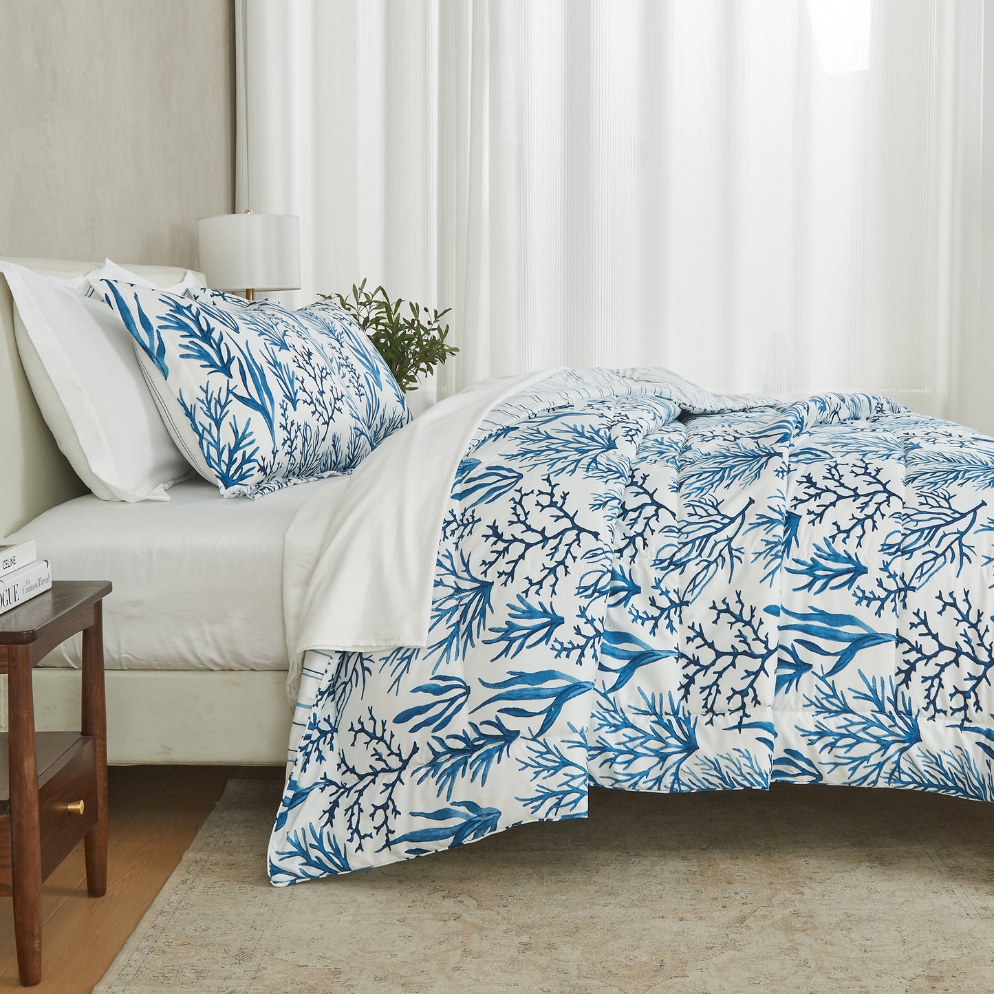 Reversible Christmas Comforter and Sham Set - Holiday / Lodge Odette Collection