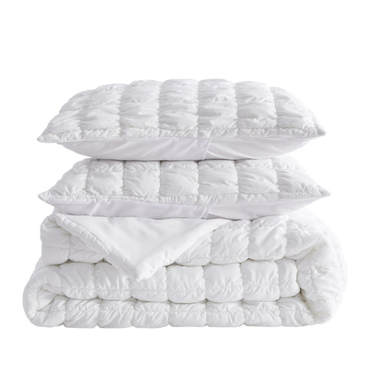 Puff Marshmallow Texture Quilt Set - Marshmallow Collection