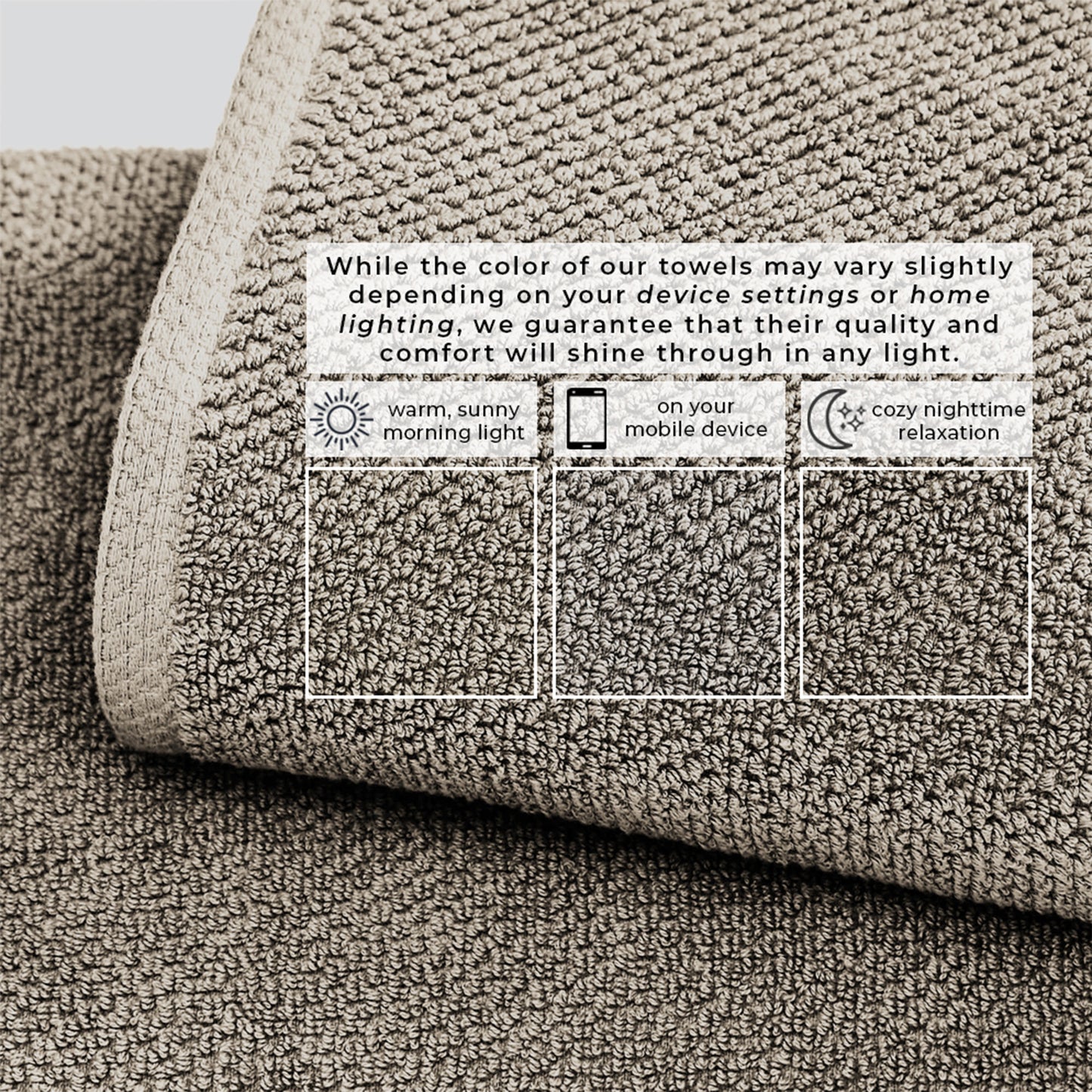 Cotton Textured Bath Towel Set - Acacia Collection