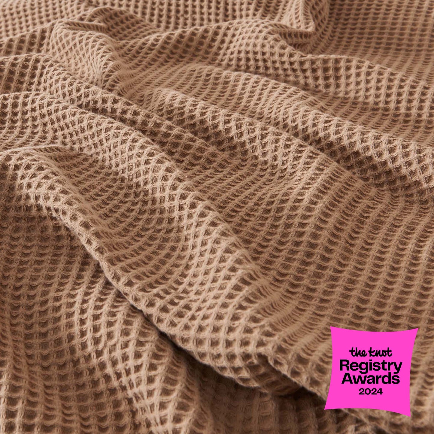 100% Cotton Waffle Weave Blanket - Mikala Collection
