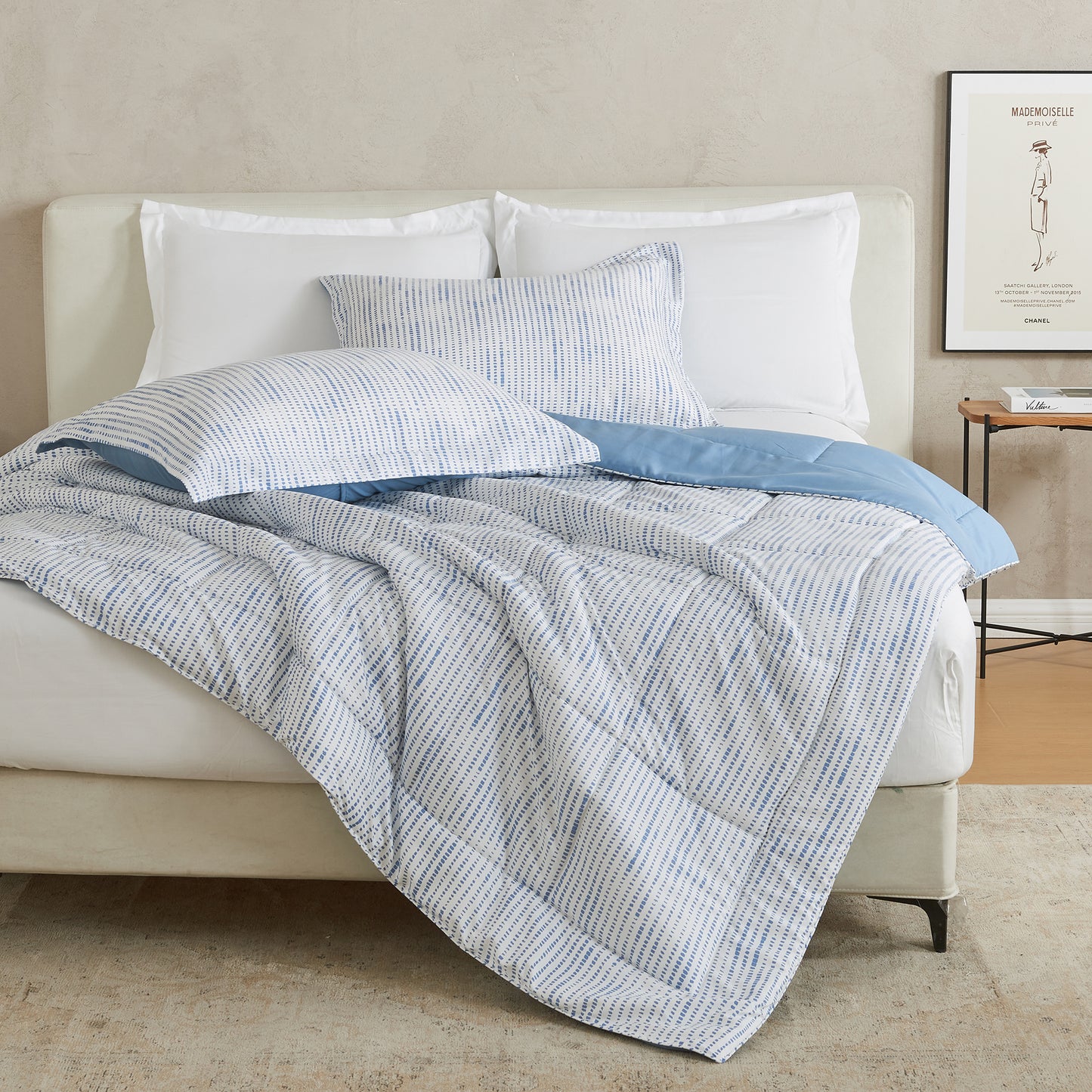 Reversible Christmas Comforter and Sham Set - Holiday / Lodge Odette Collection