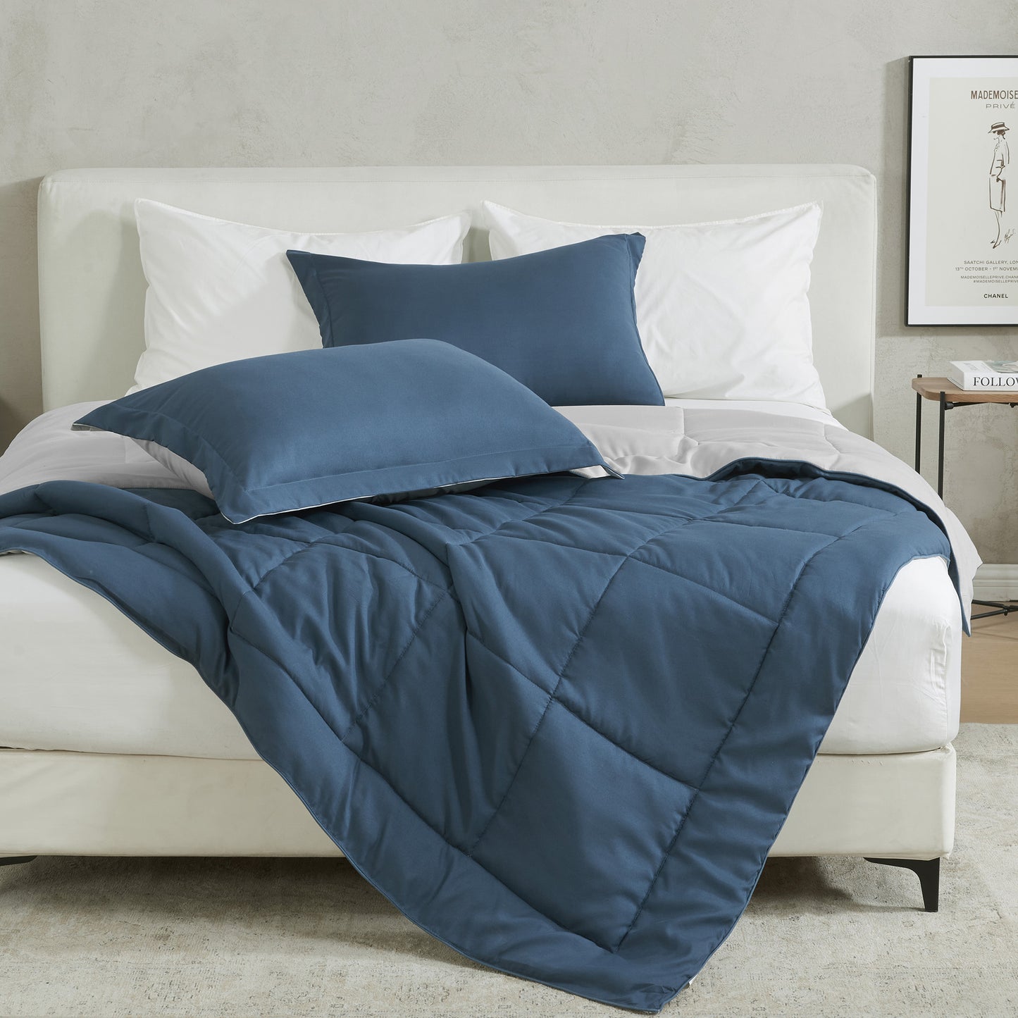 Reversible Christmas Comforter and Sham Set - Holiday / Lodge Odette Collection