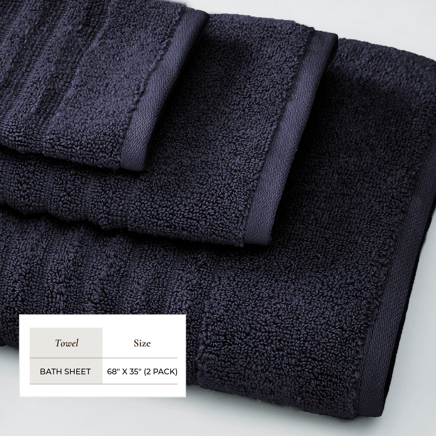 Luxury Combed Cotton Bath Towel Set - Karina Collection