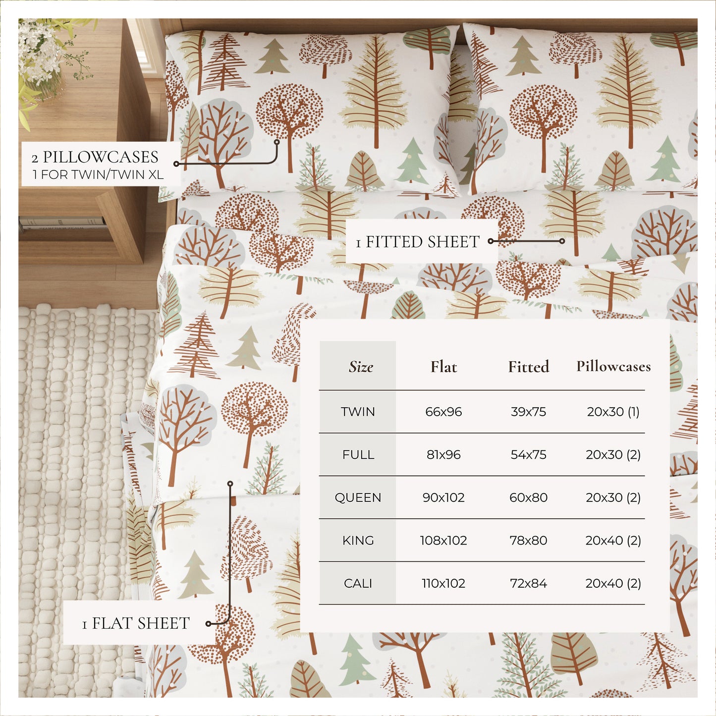 4-Piece Turkish Cotton Flannel Sheet - Stratton Collection