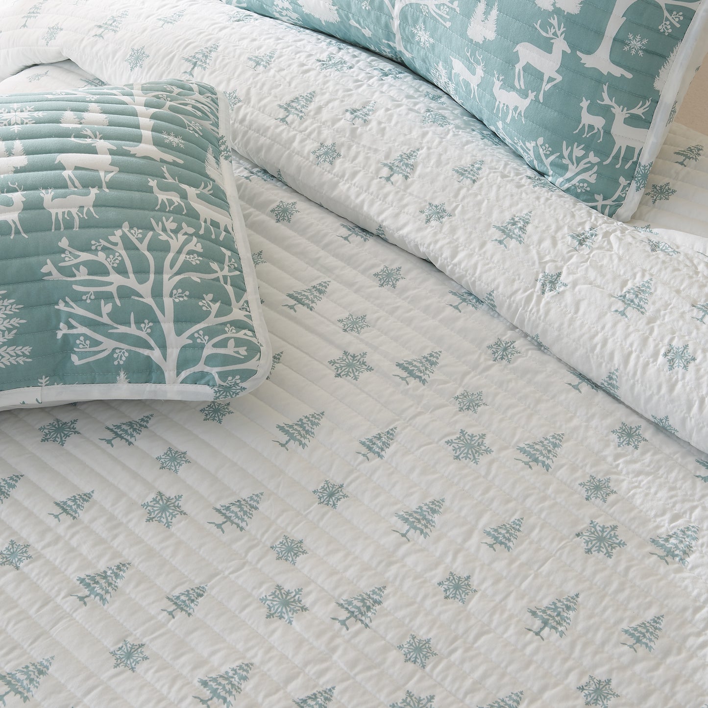 3 Piece Lodge Woods Quilt - Winter Solstice Collection